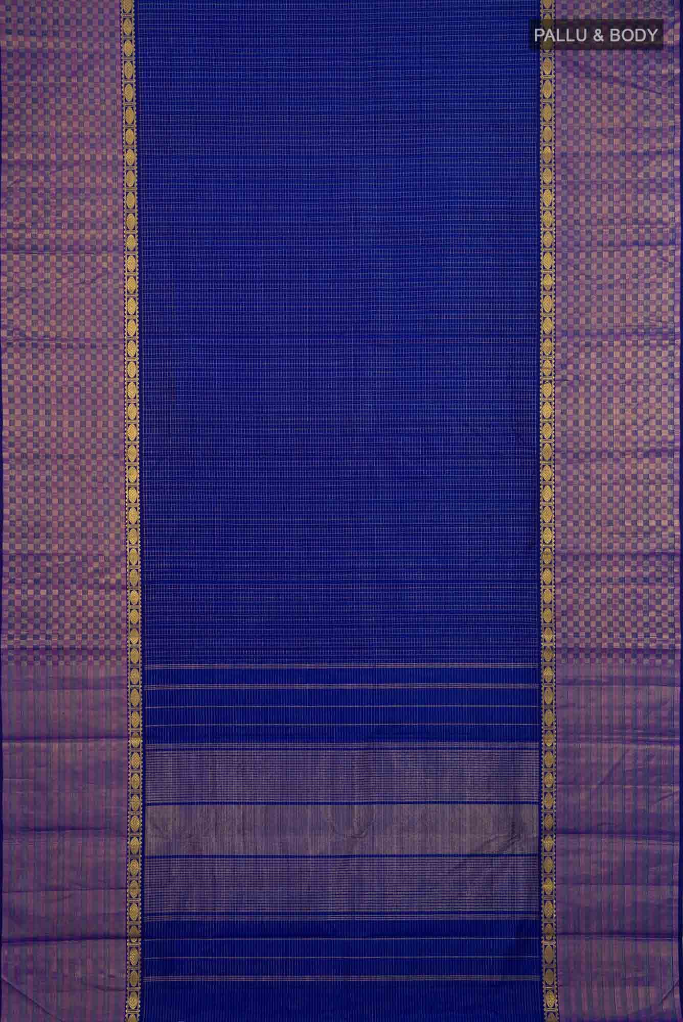 Royal Blue Kanchipuram Silk Saree