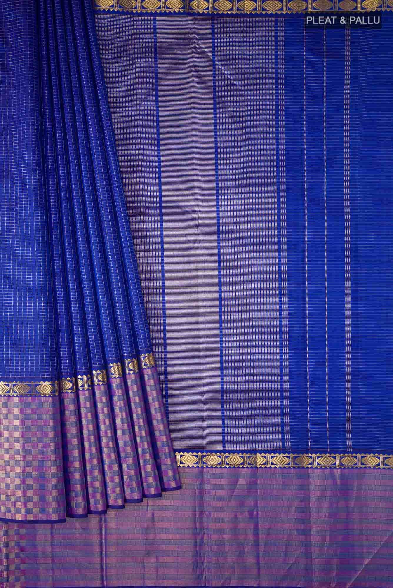 Royal Blue Kanchipuram Silk Saree