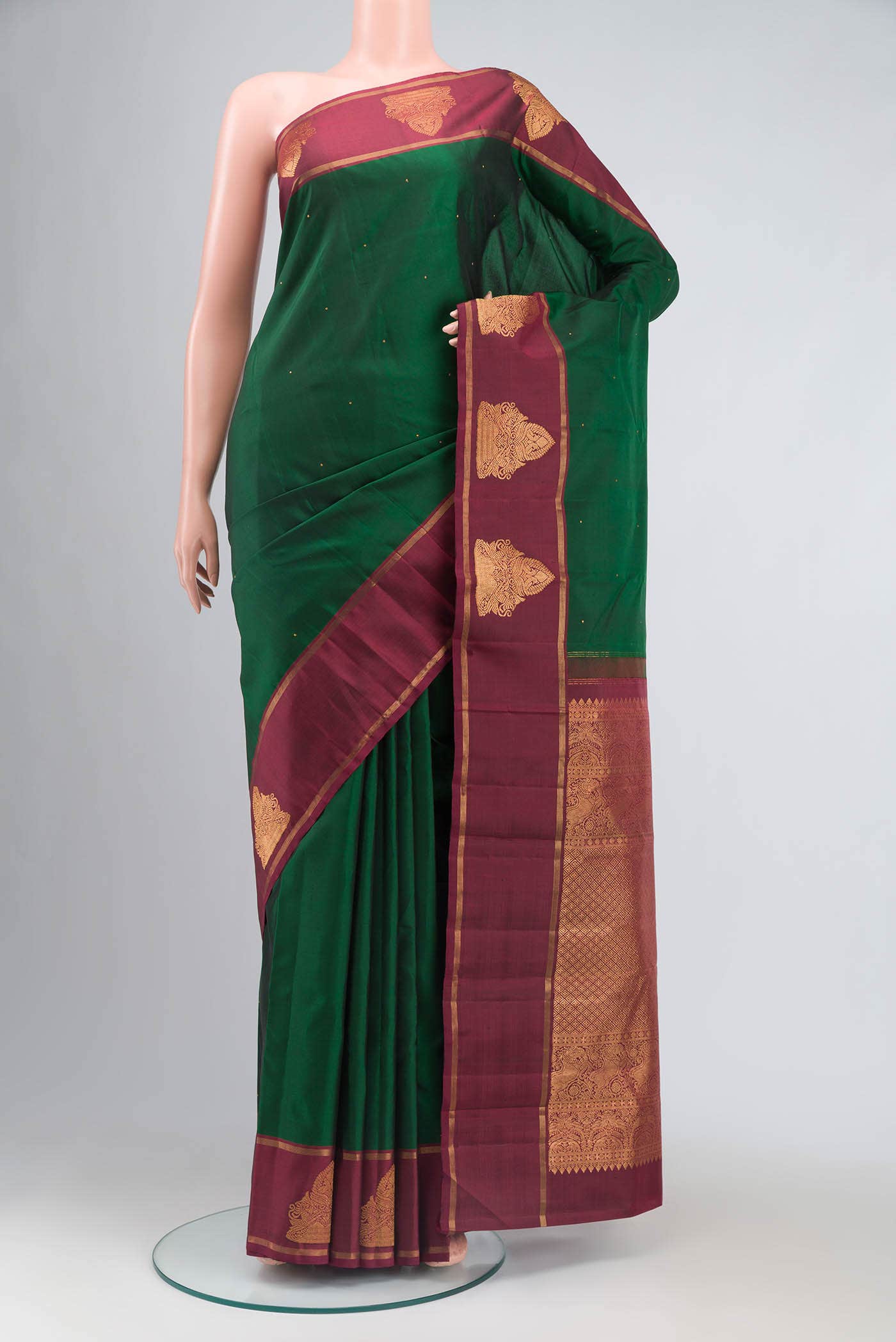 Green Kanchipuram Silk Saree