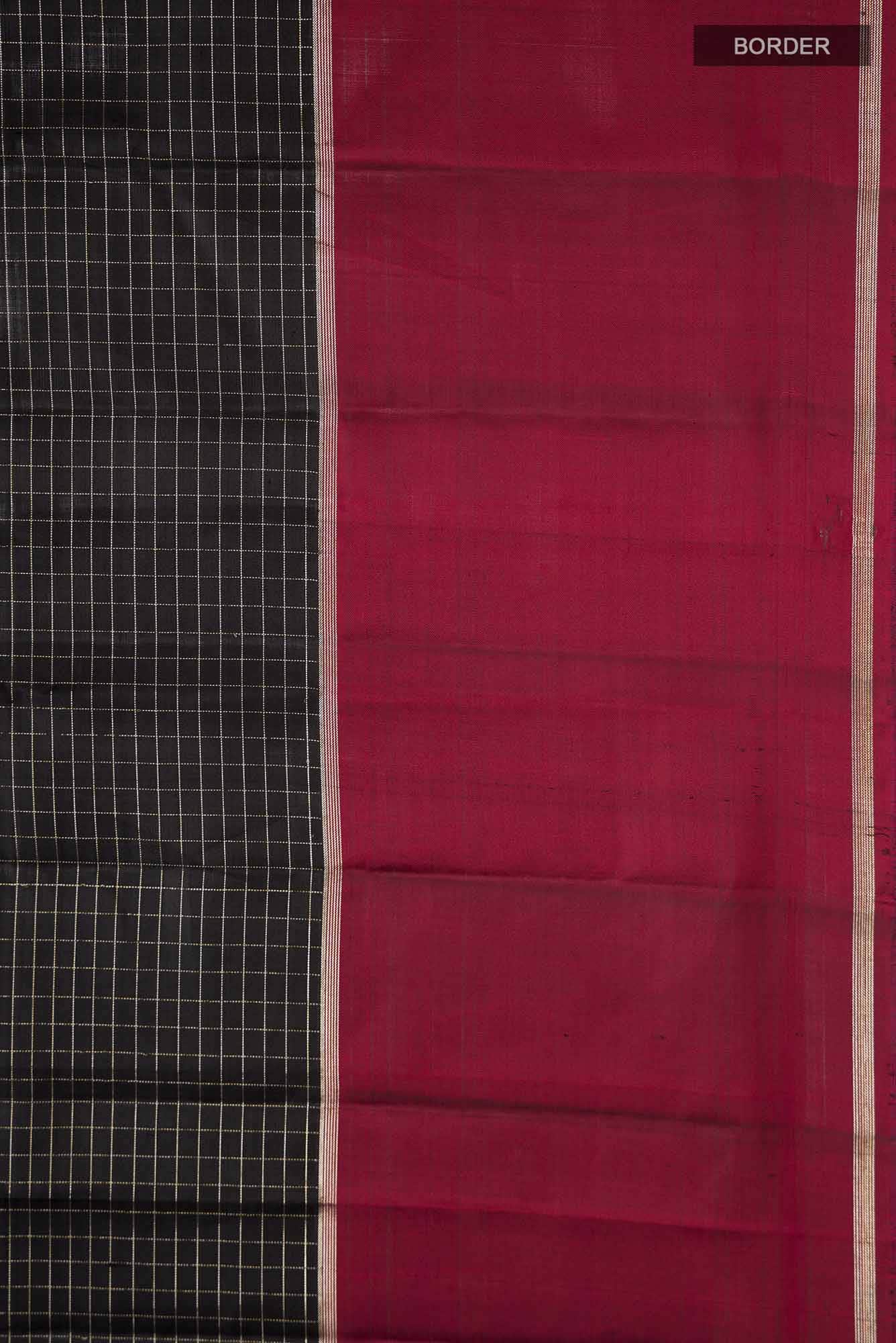 Black Kanchipuram Silk Saree
