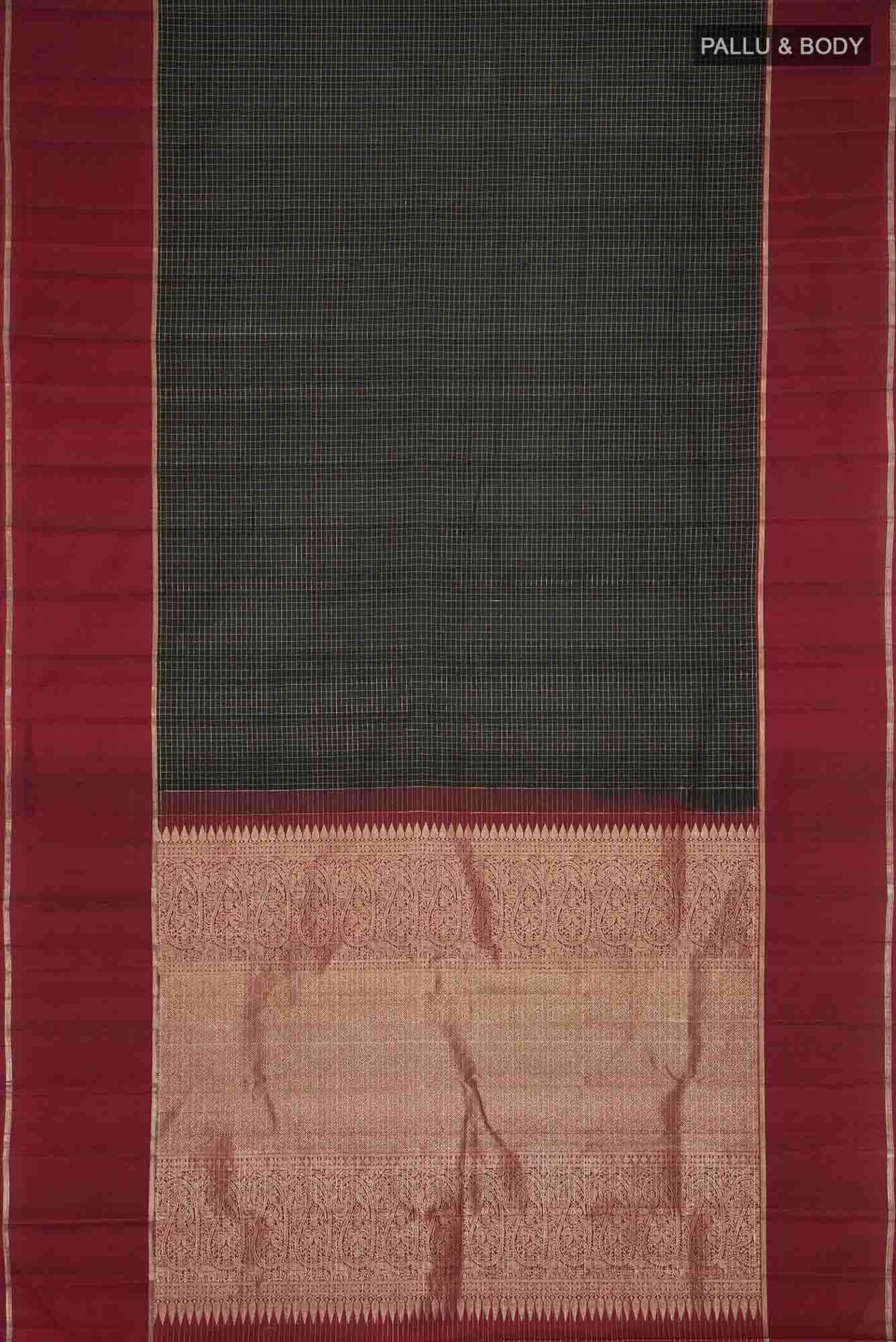 Black Kanchipuram Silk Saree