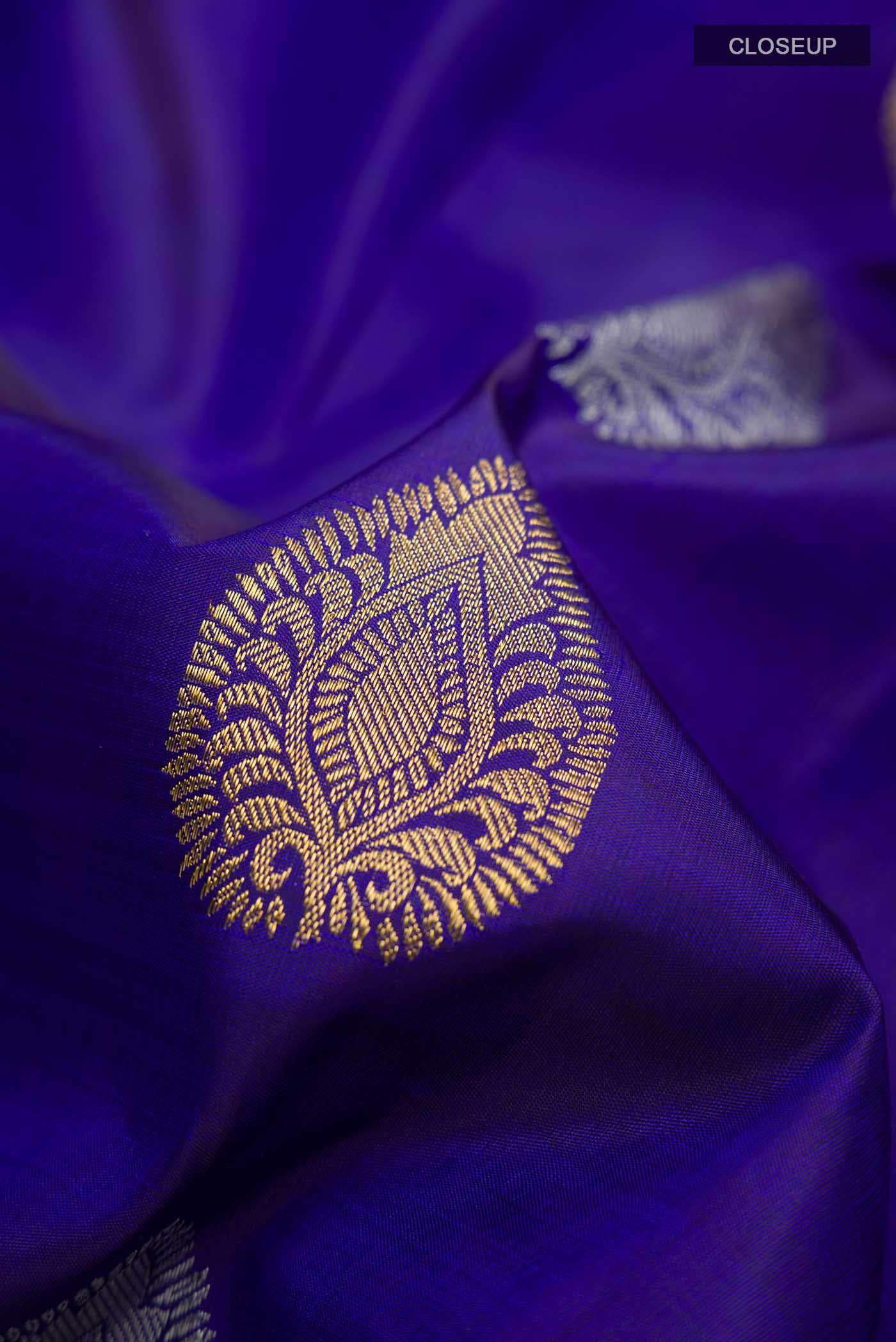 Blue Kanchipuram Silk Saree