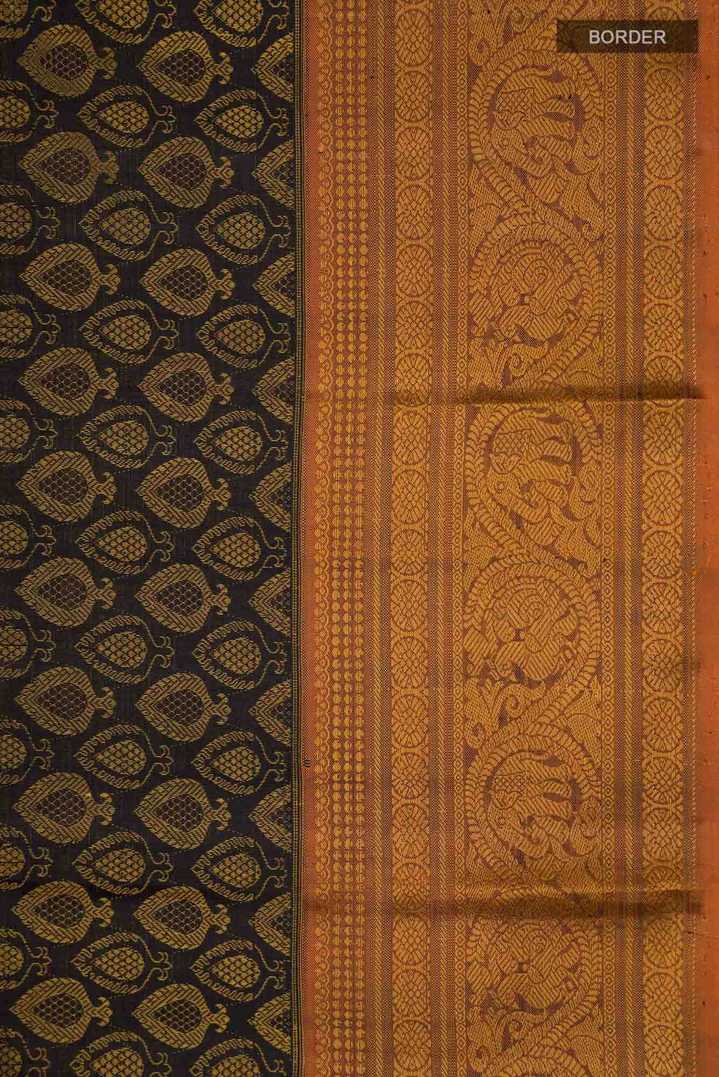 Black Kanchipuram Silk Saree