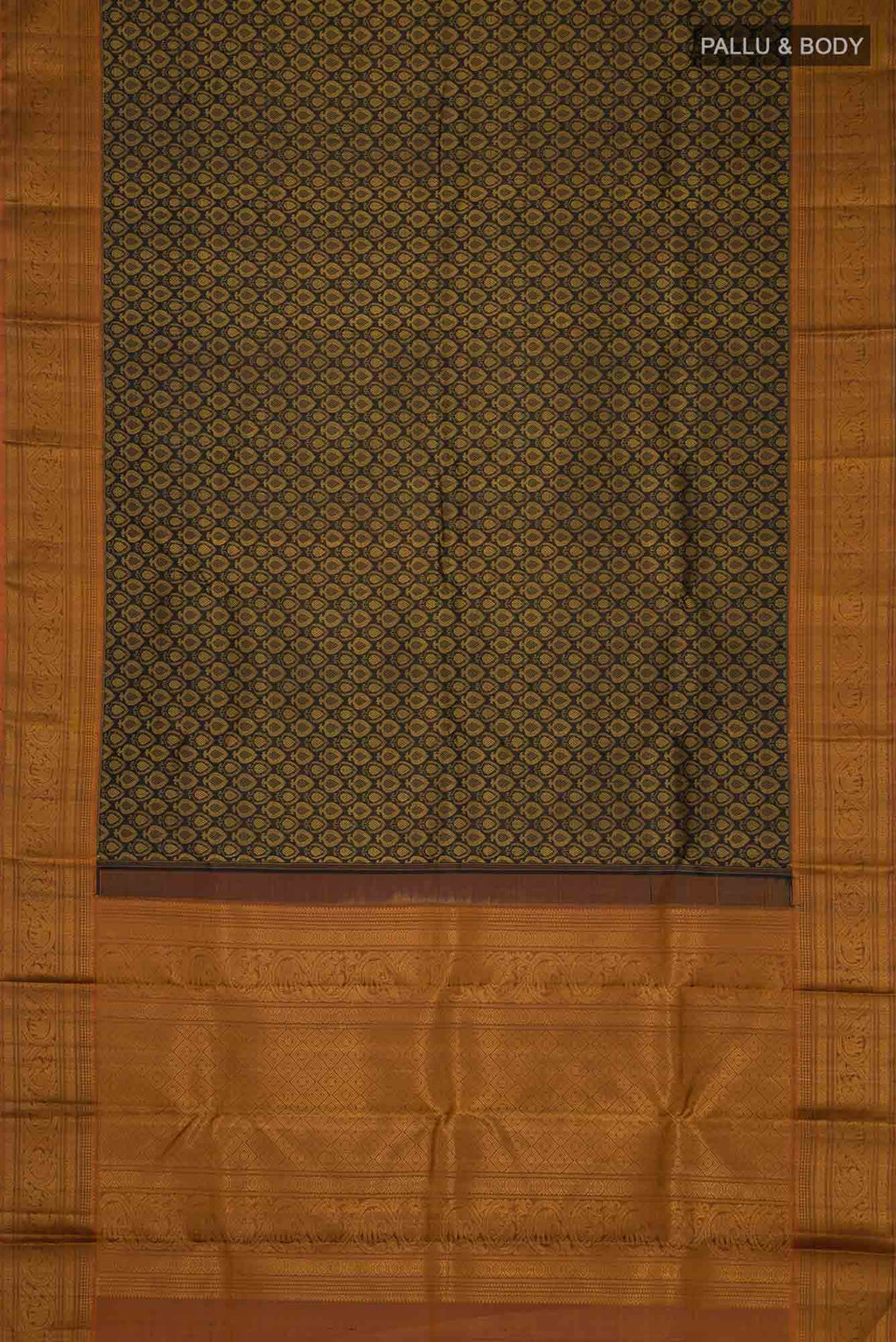 Black Kanchipuram Silk Saree