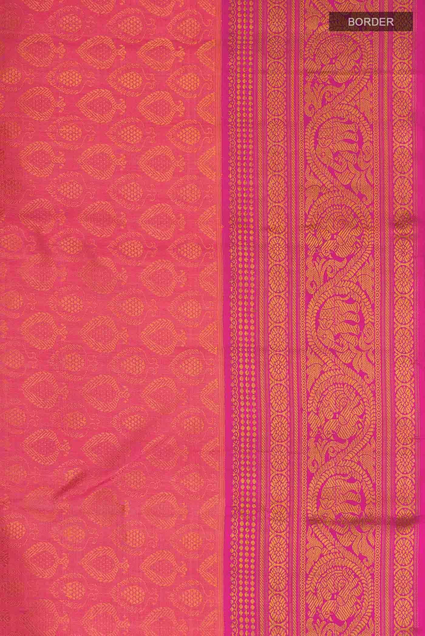 Pink Kanchipuram Silk Saree