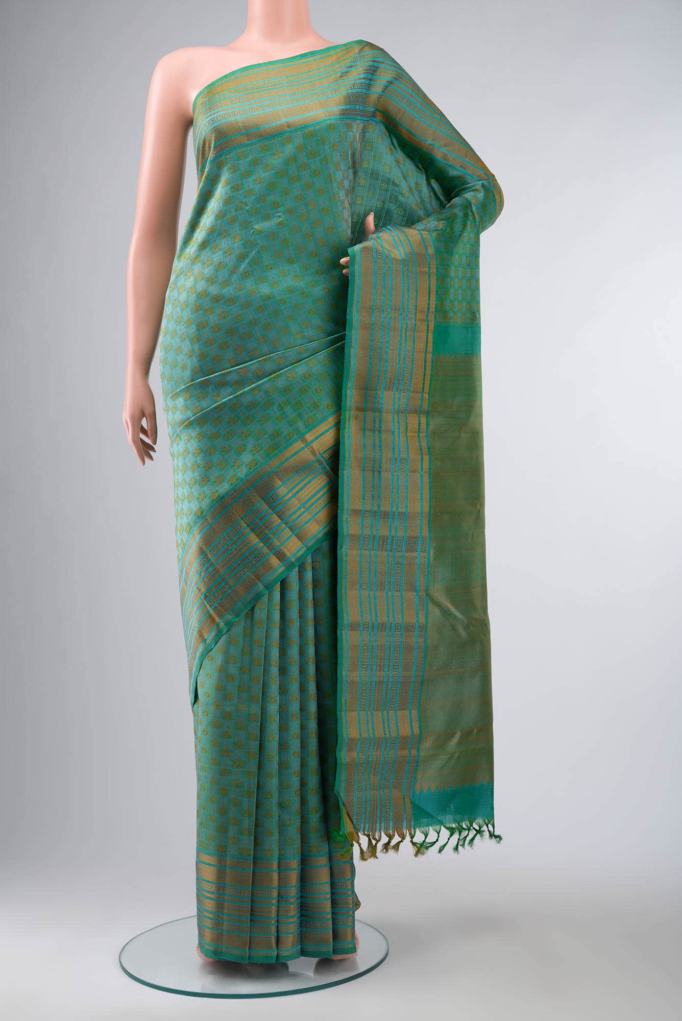 Green Kanchipuram Silk Saree