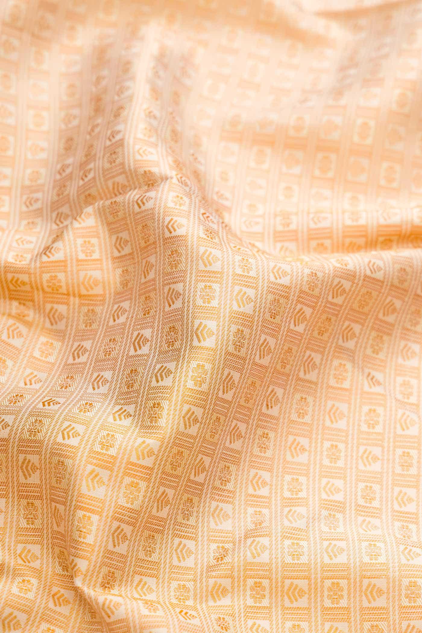 Sandal Dual Tone Kanchipuram Silk Saree