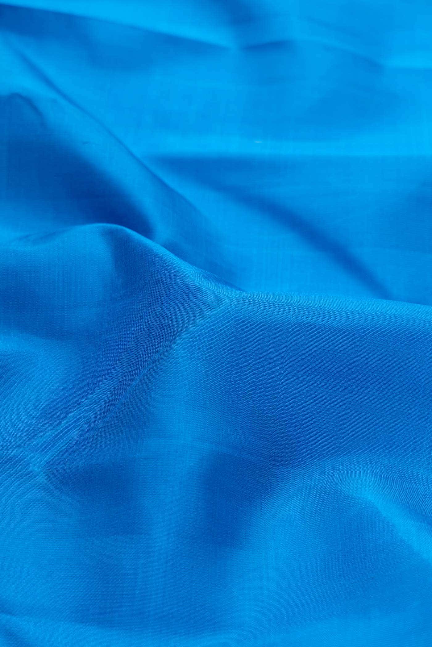 Pure Silk Pure Zari Sky Blue Dual Tone Kanchipuram Saree