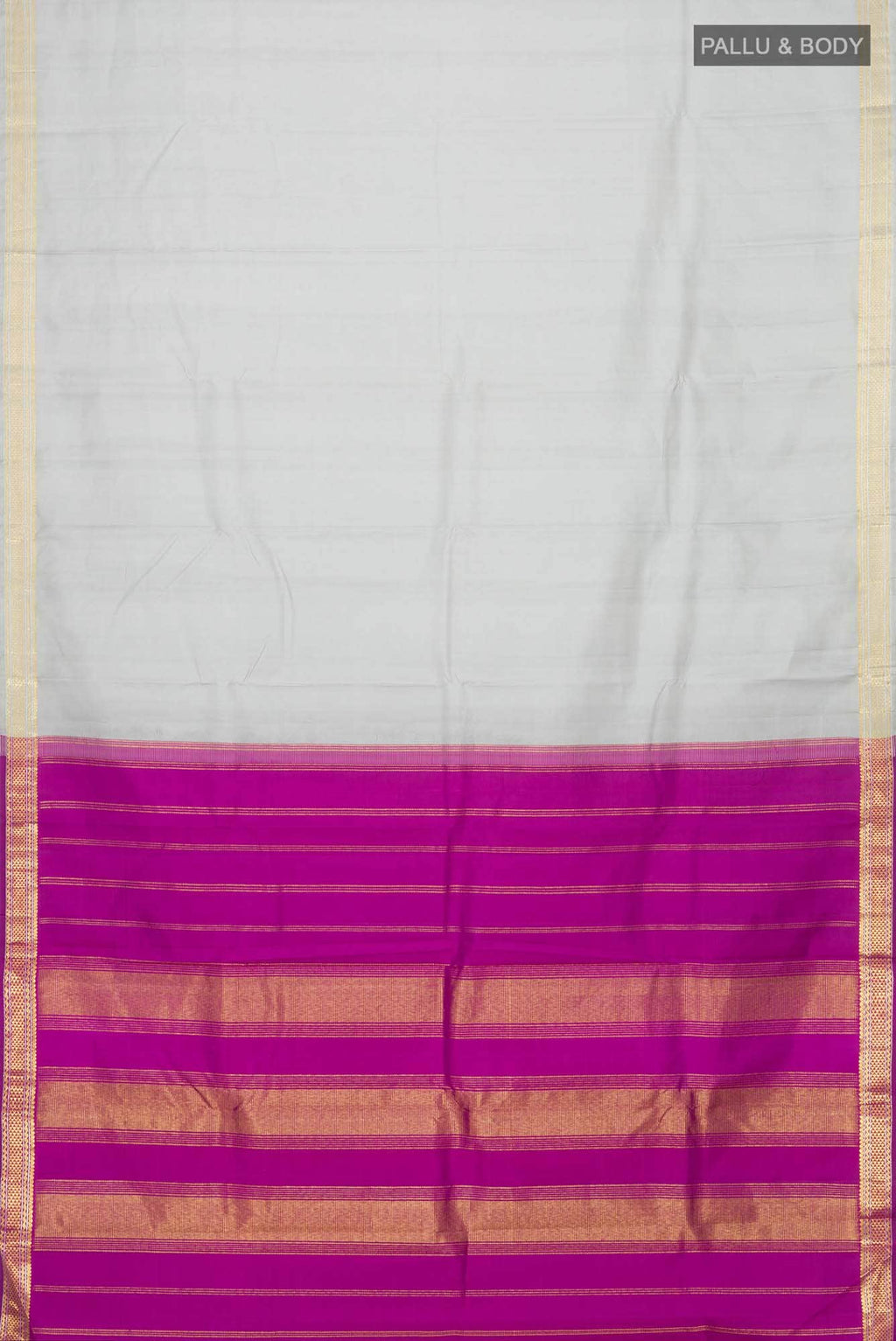 Grey Kanchipuram Silk Saree