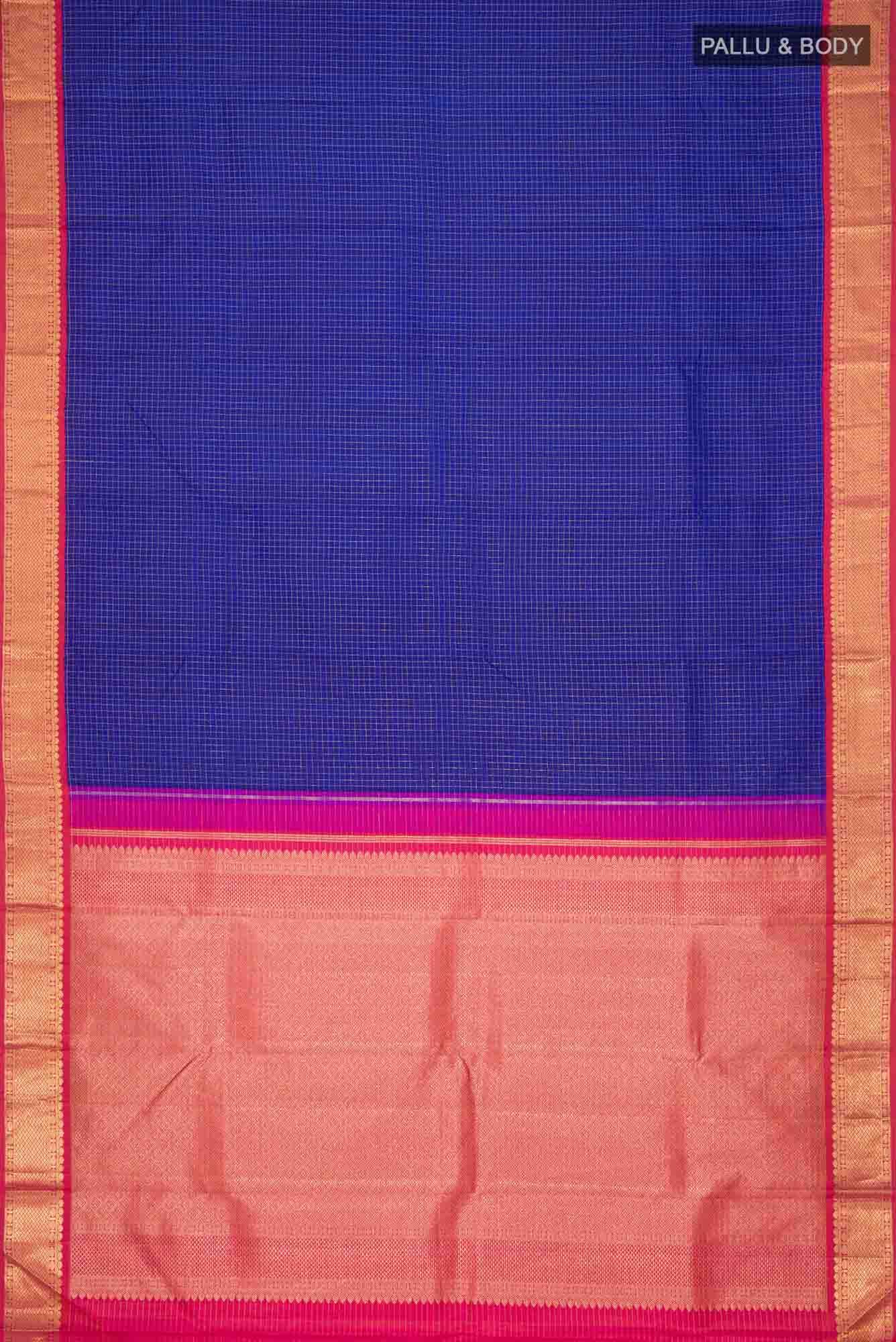Blue Kanchipuram Silk Saree