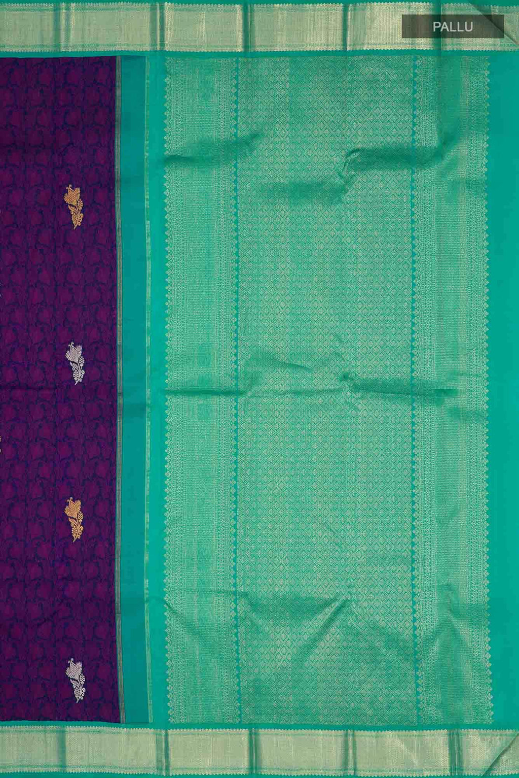 Navy Blue Kanchipuram Silk Saree
