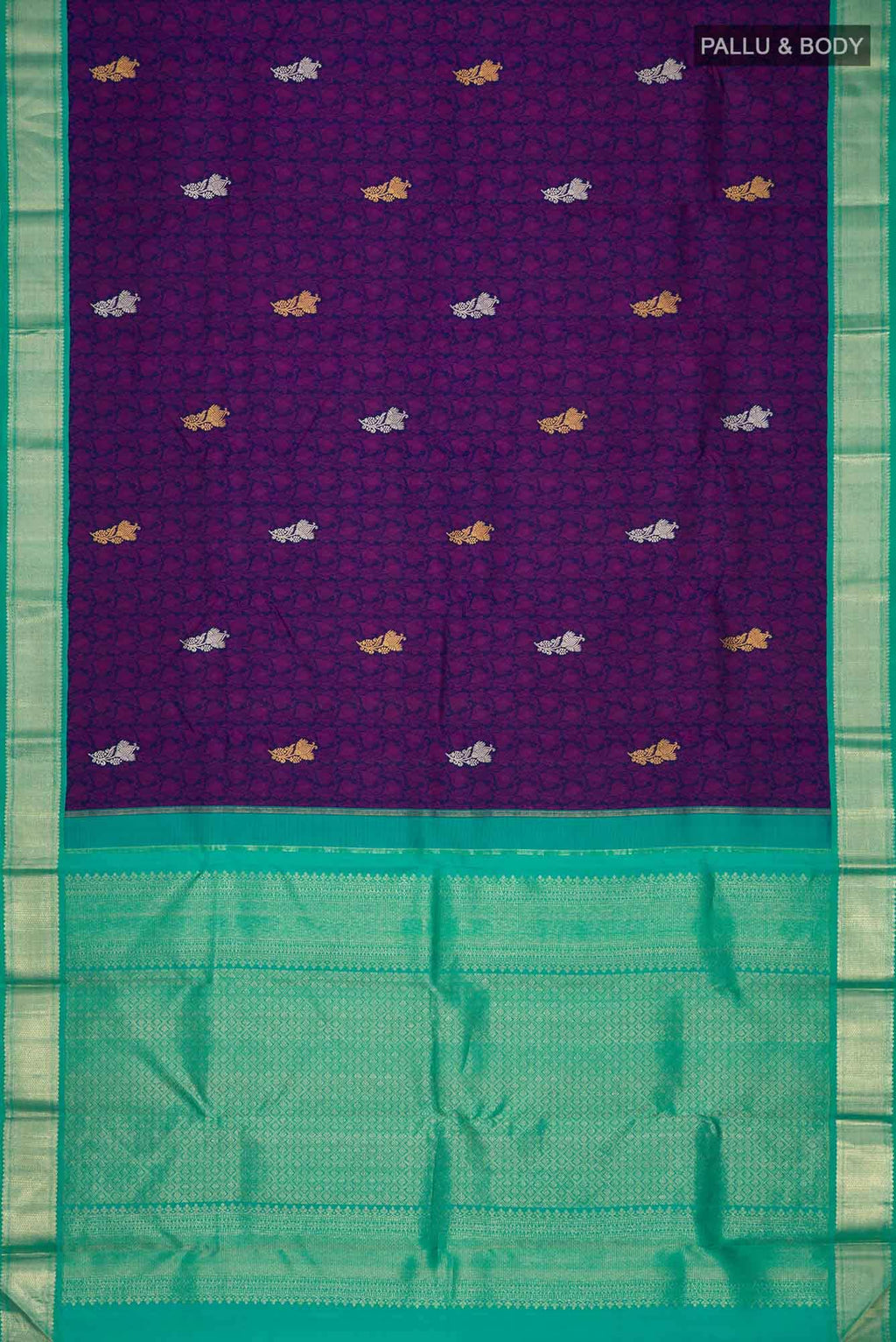 Navy Blue Kanchipuram Silk Saree