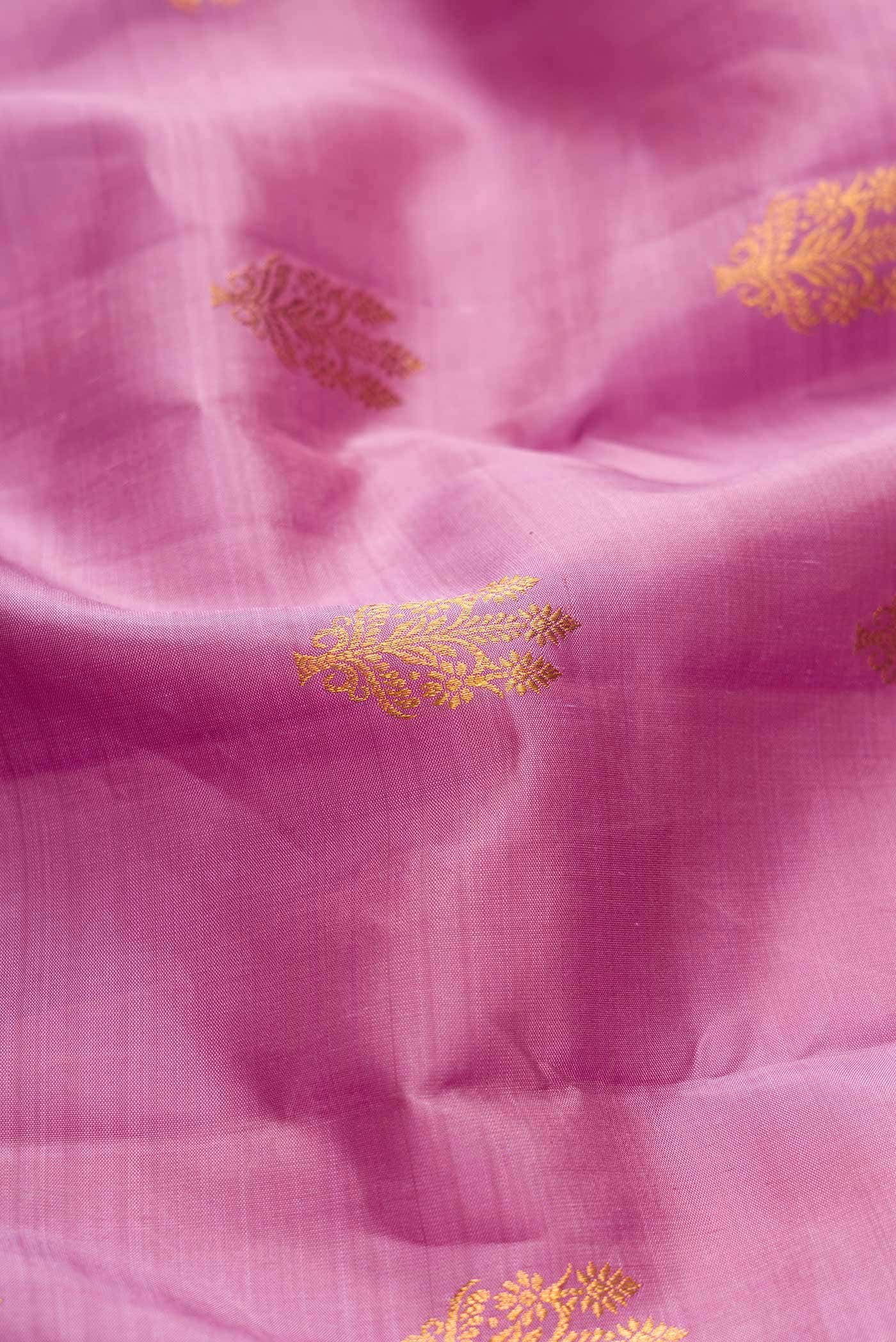 Lavender Dual Tone Kanchipuram Silk Saree
