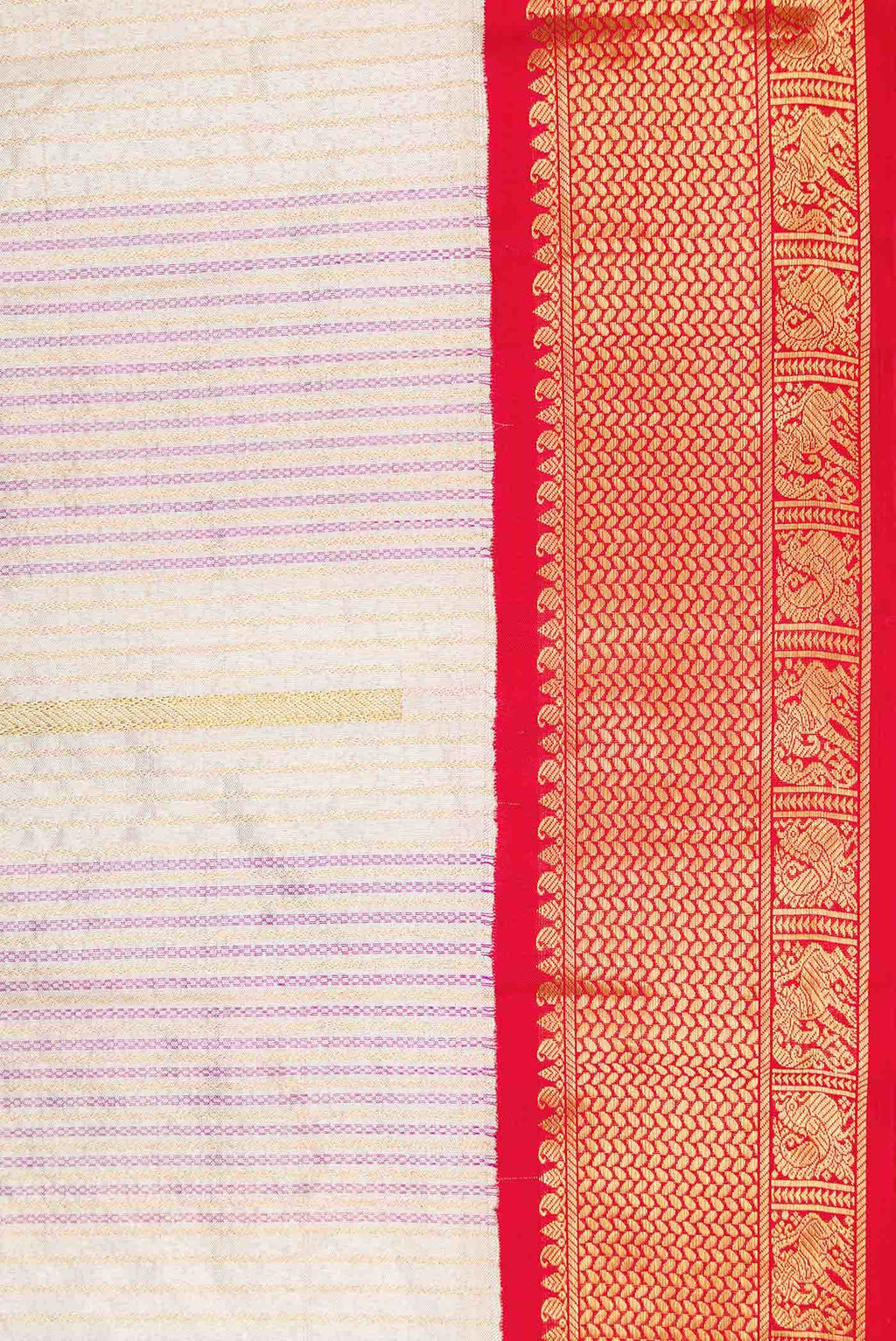 Lilac Dual Tone Kanchipuram Tissue Silk Saree