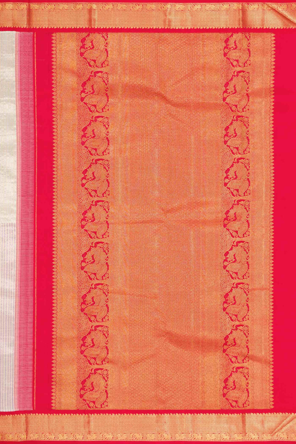 Lilac Dual Tone Kanchipuram Tissue Silk Saree