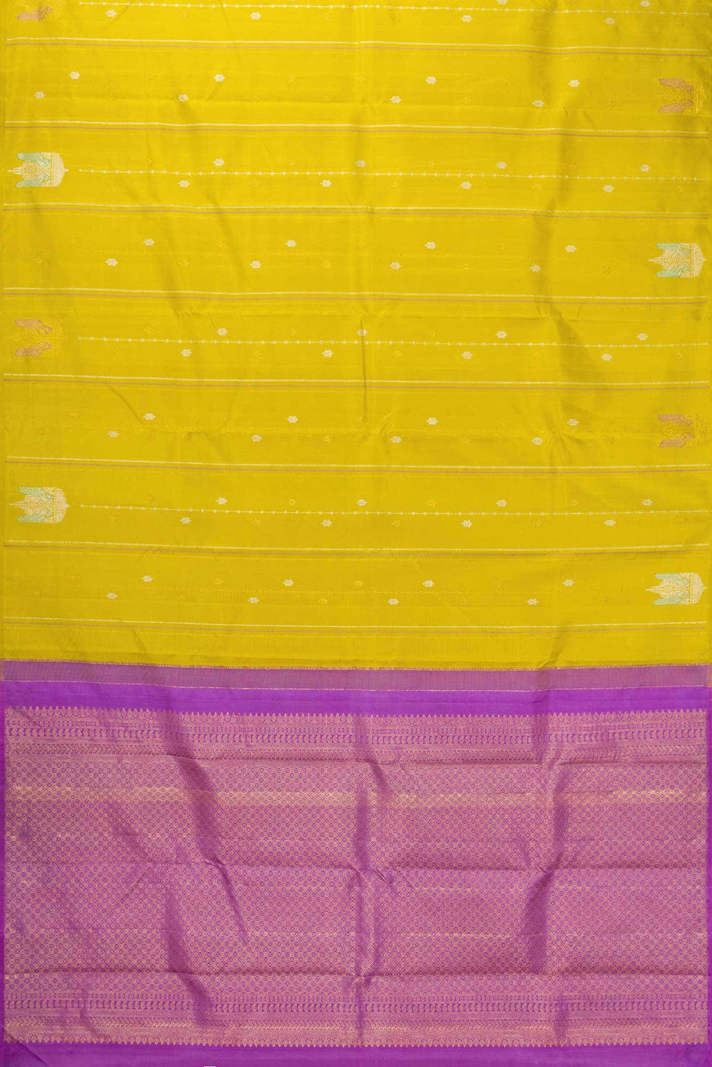 Gold Kanchipuram Silk Saree