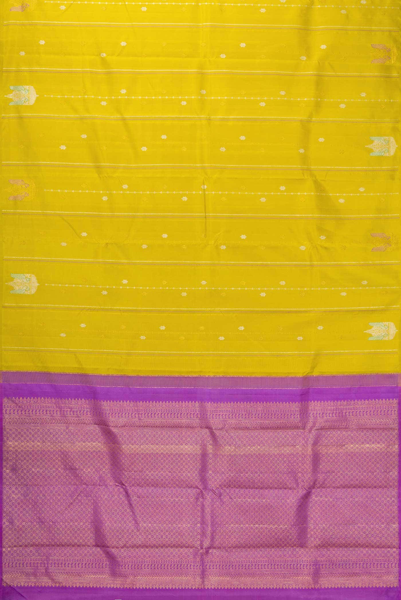 Gold Kanchipuram Silk Saree