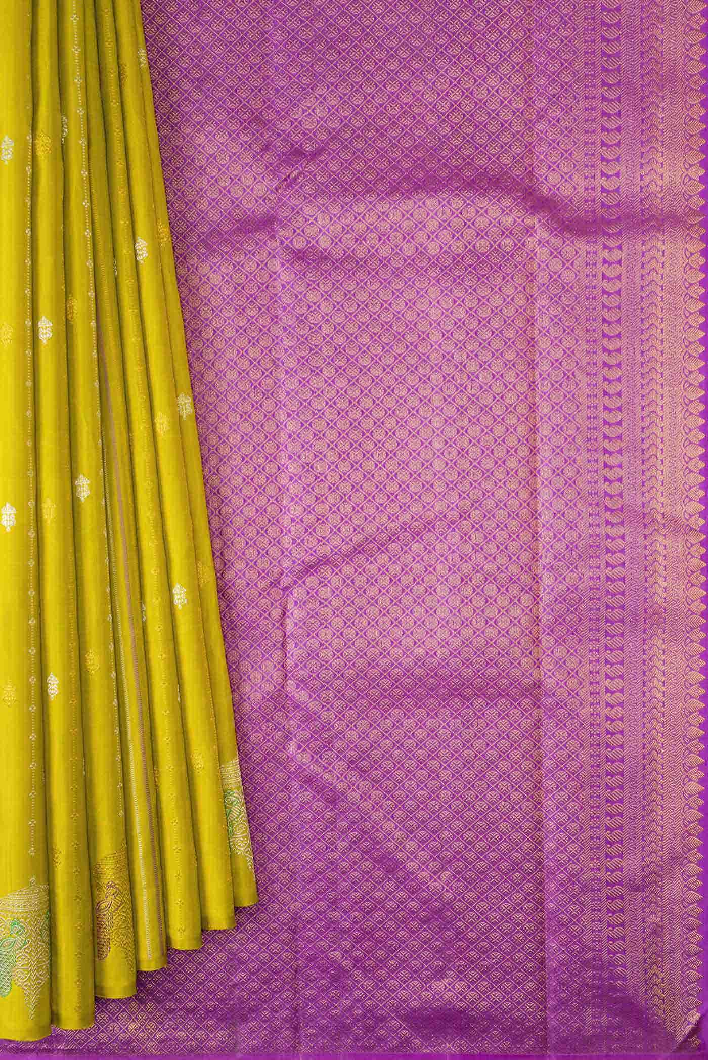 Gold Kanchipuram Silk Saree