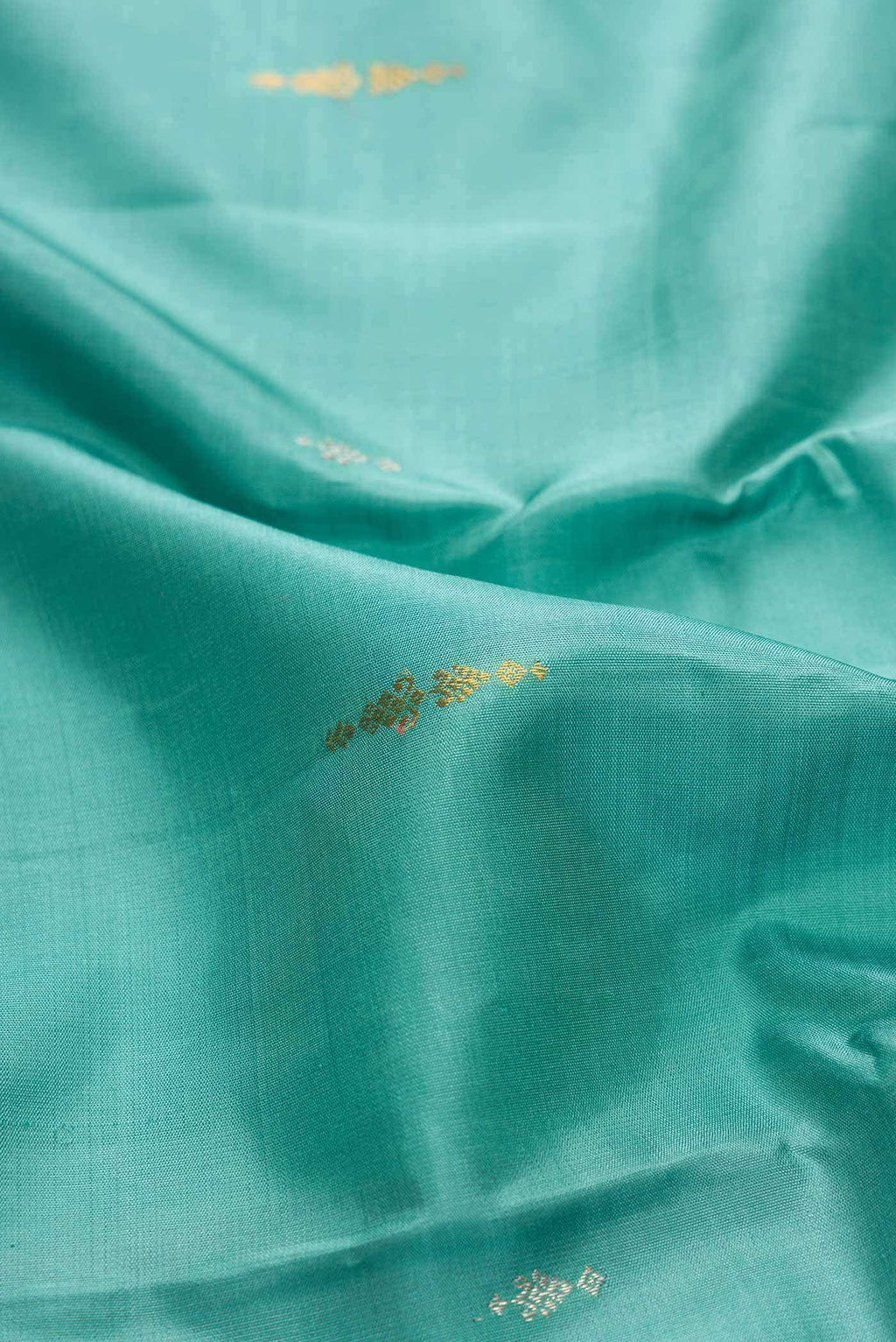 Sea Green Dual Tone Kanchipuram Silk Saree