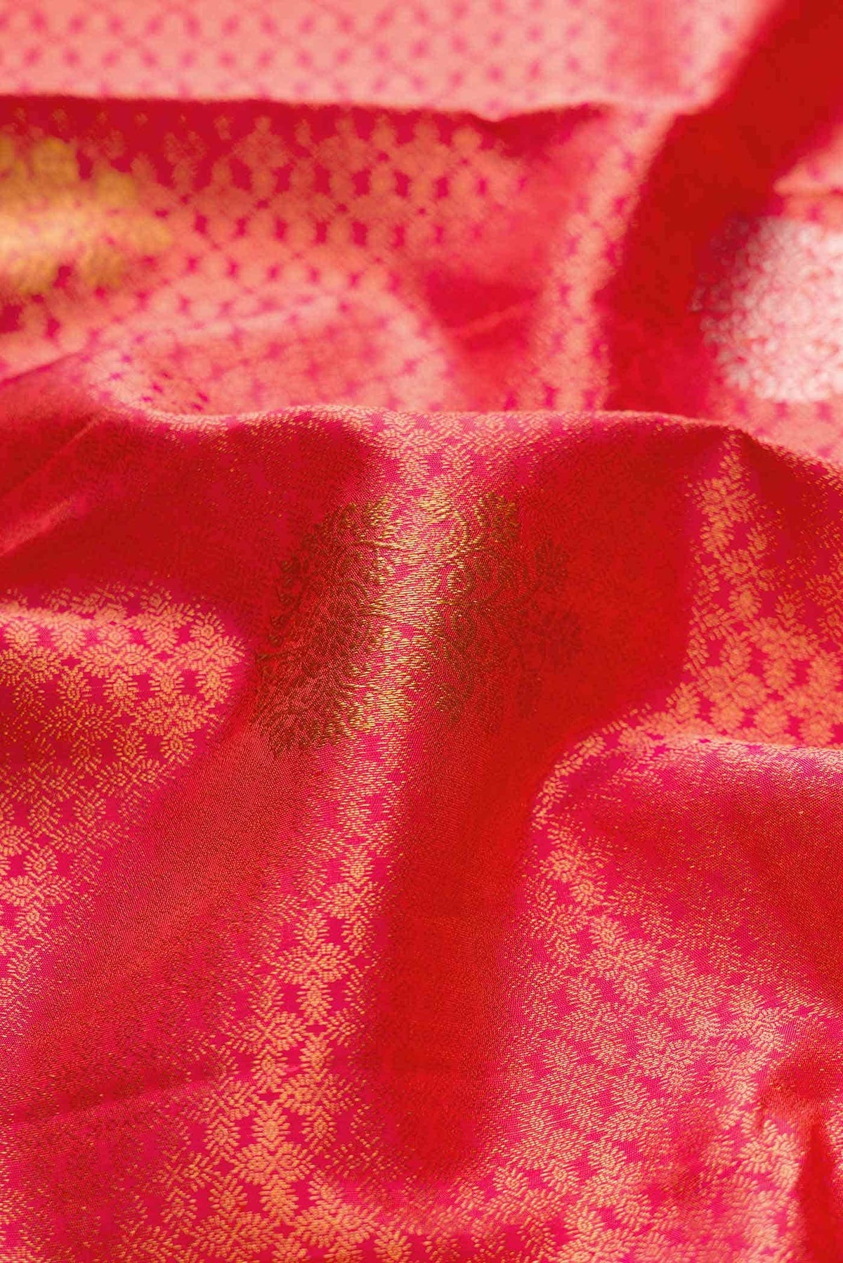 Pink Dual Tone Kanchipuram Silk Saree