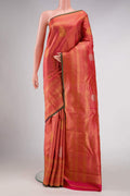 Pink Dual Tone Kanchipuram Silk Saree