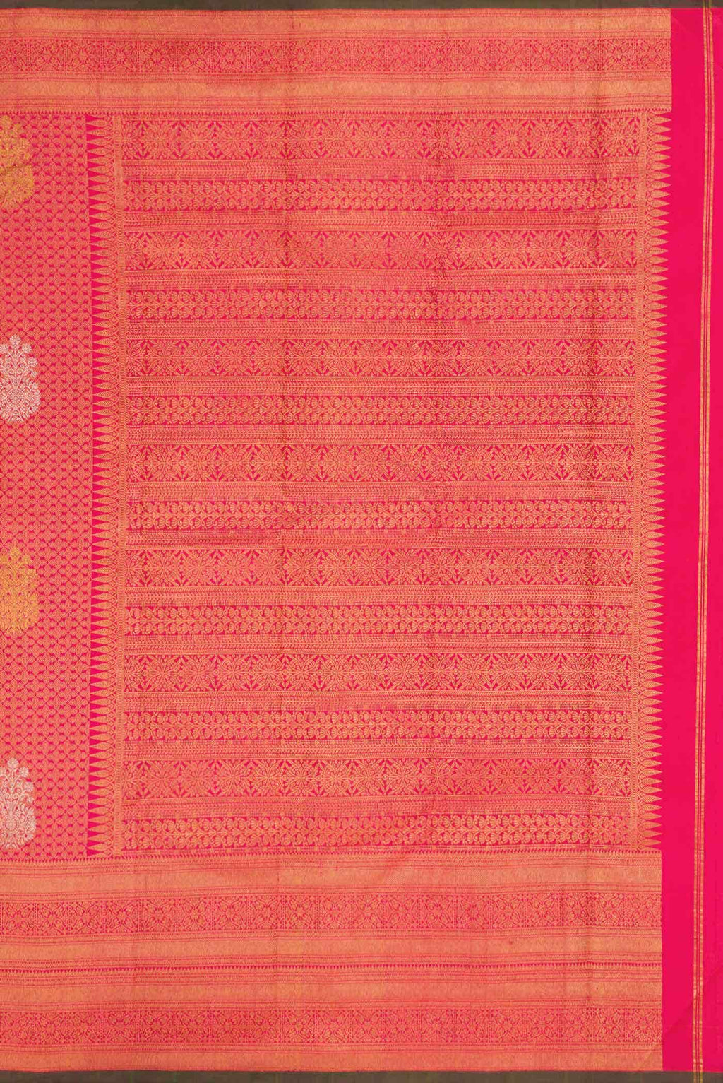 Pink Dual Tone Kanchipuram Silk Saree