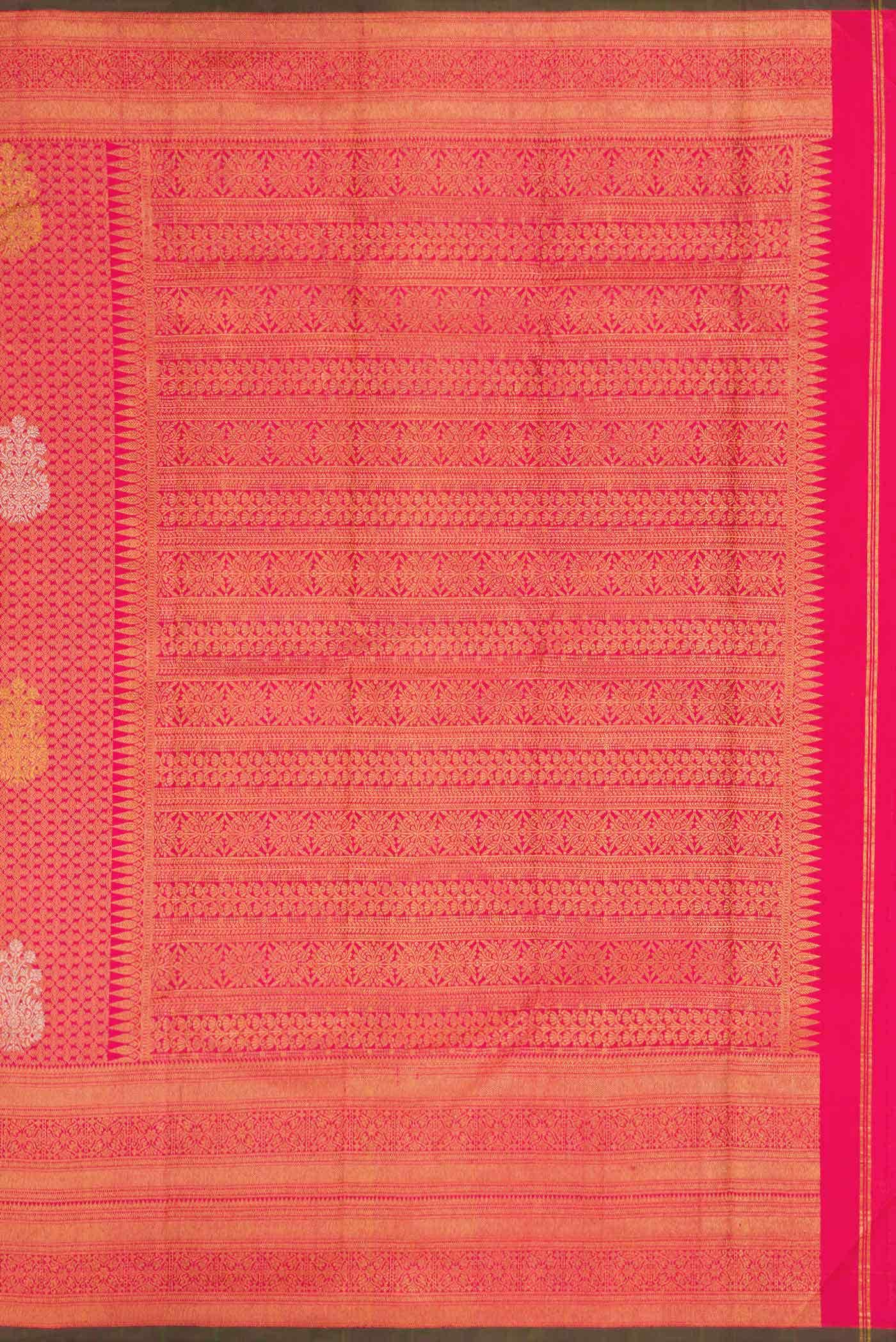 Pink Dual Tone Kanchipuram Silk Saree