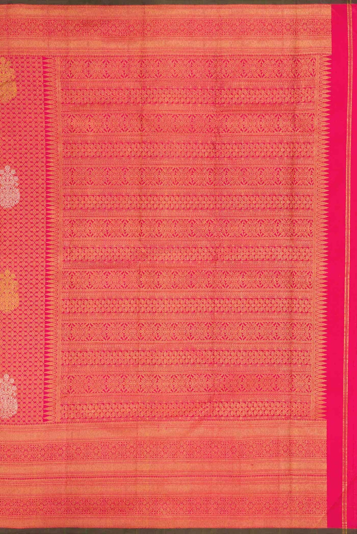 Pink Dual Tone Kanchipuram Silk Saree