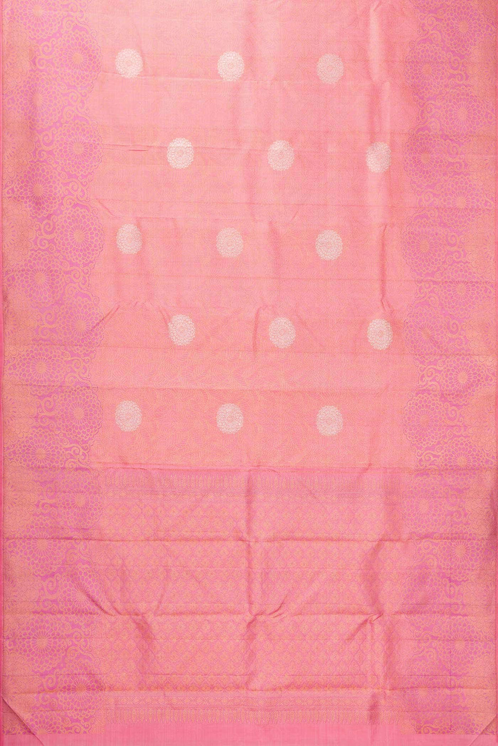 Pink Dual Tone Kanchipuram Silk Saree