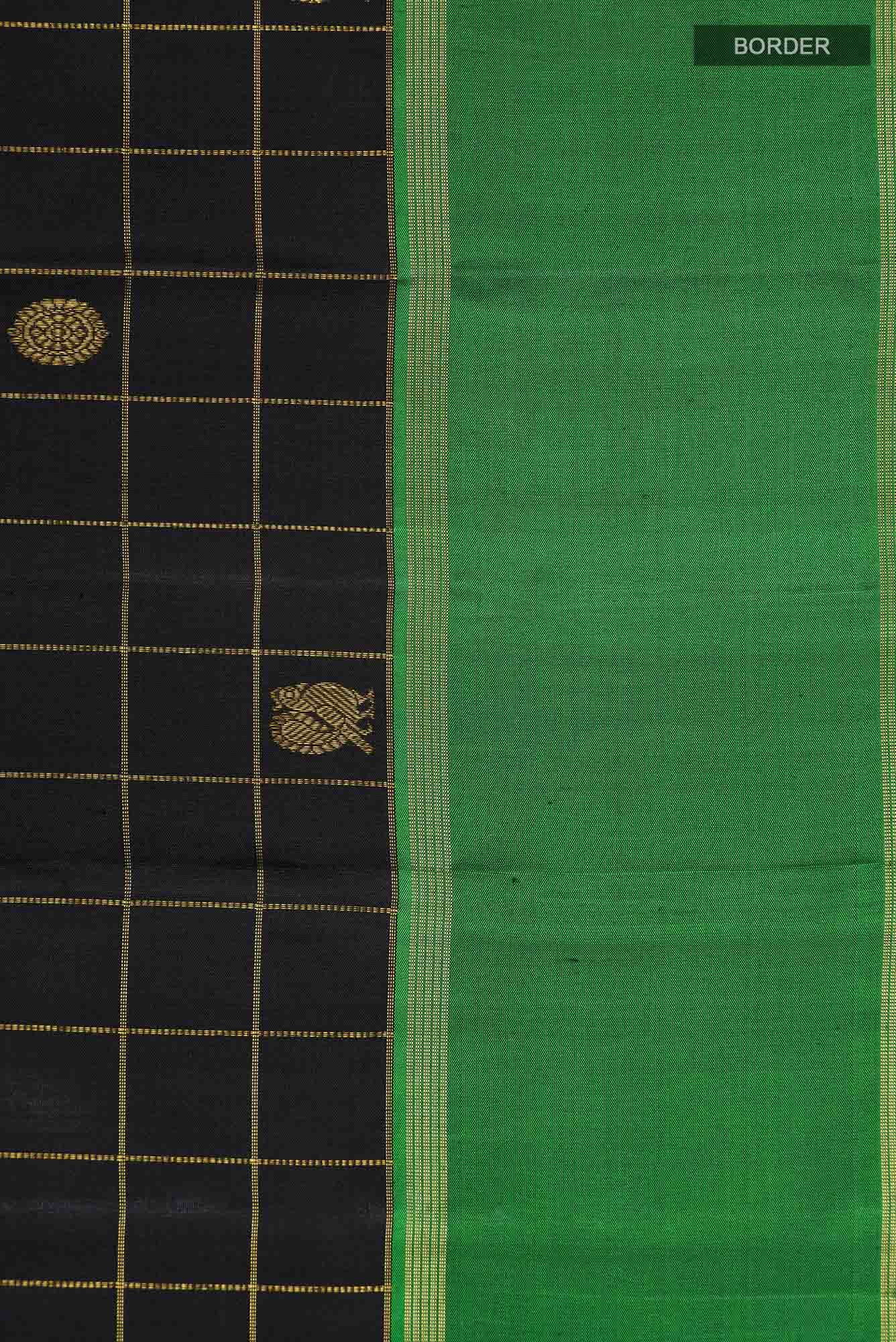 Black Kanchipuram Silk Saree