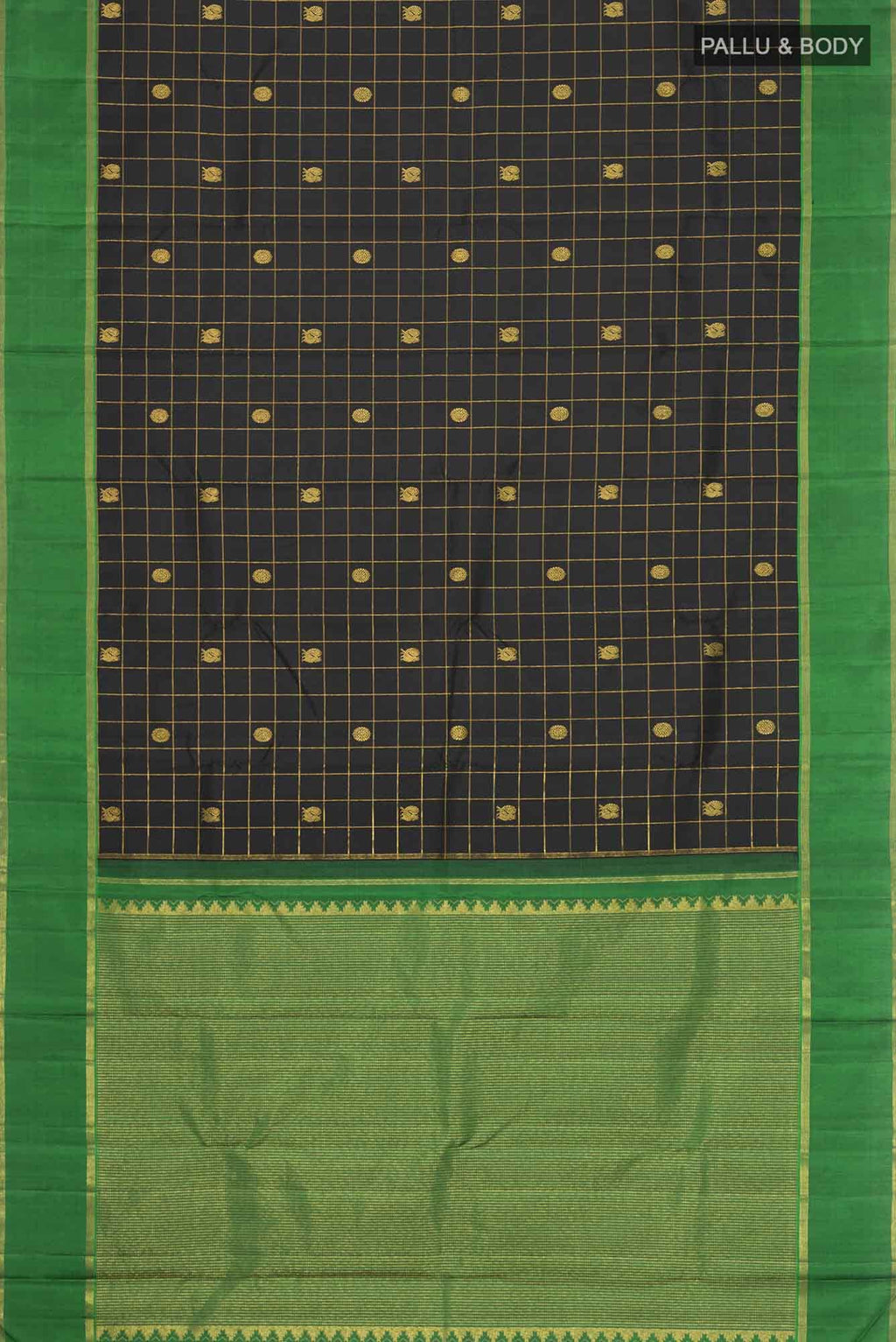 Black Kanchipuram Silk Saree
