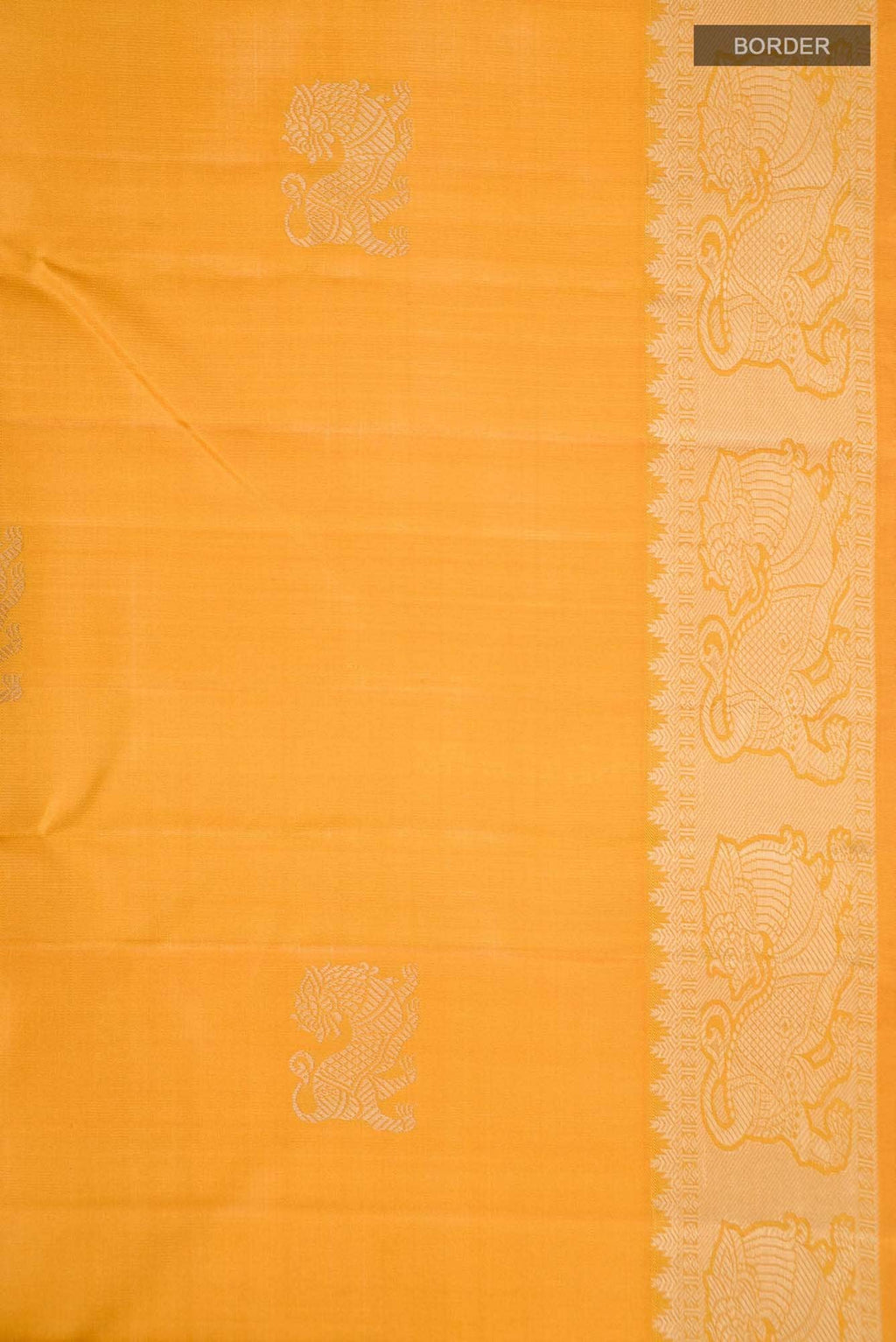 Yellow Kanchipuram Silk Saree