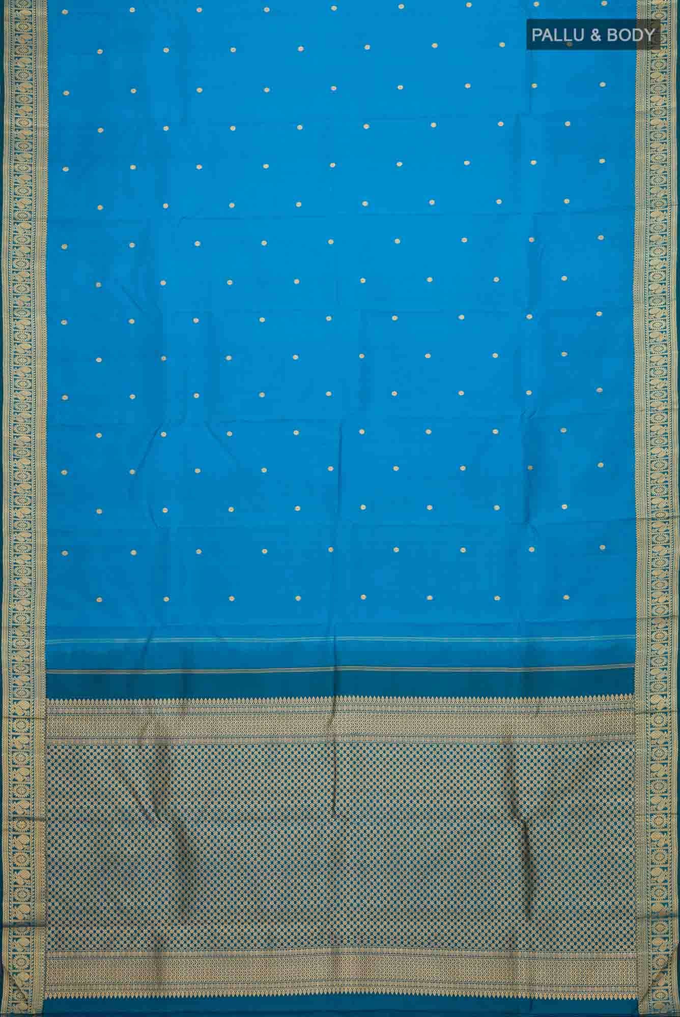 Blue Kanchipuram Silk Saree