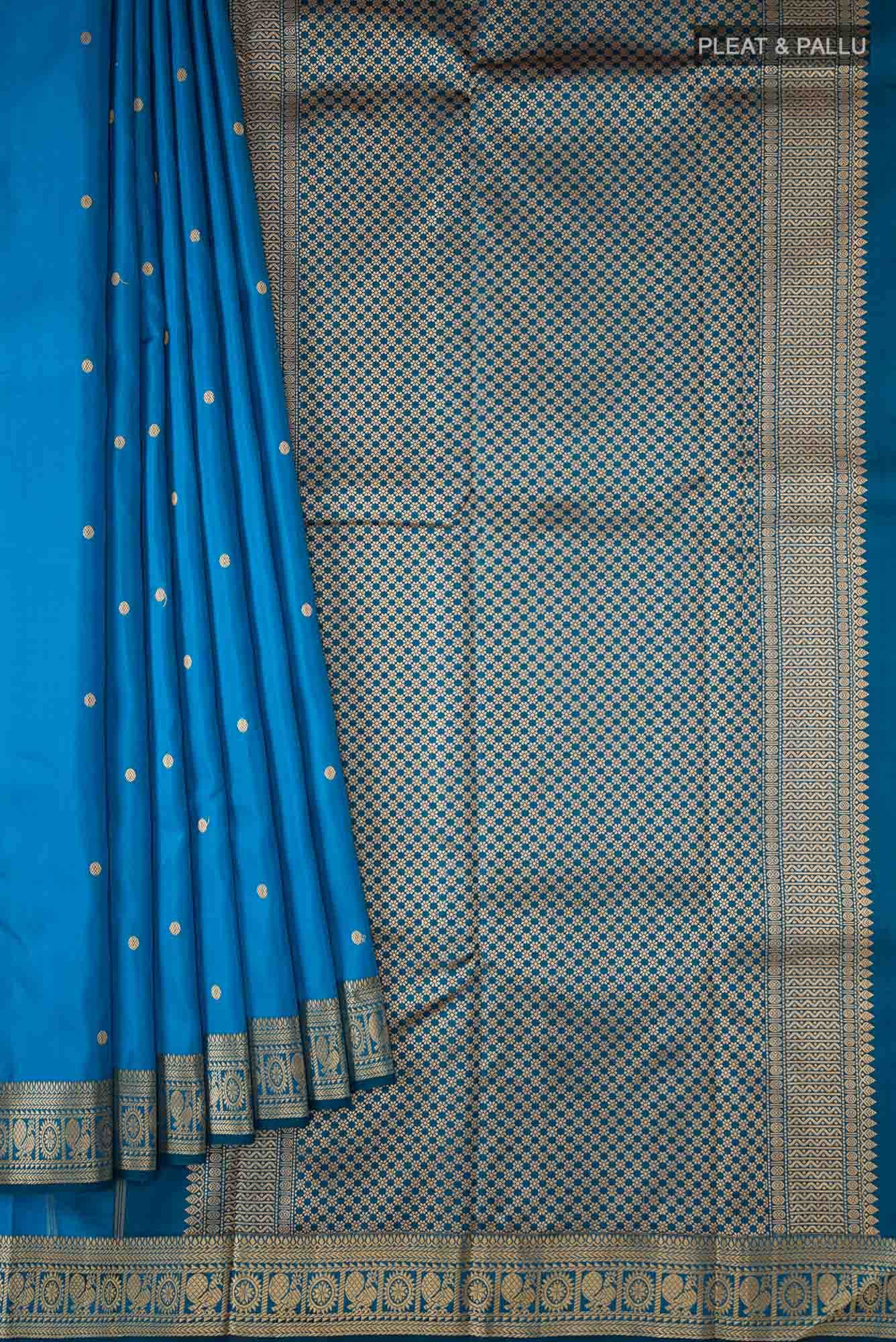 Blue Kanchipuram Silk Saree