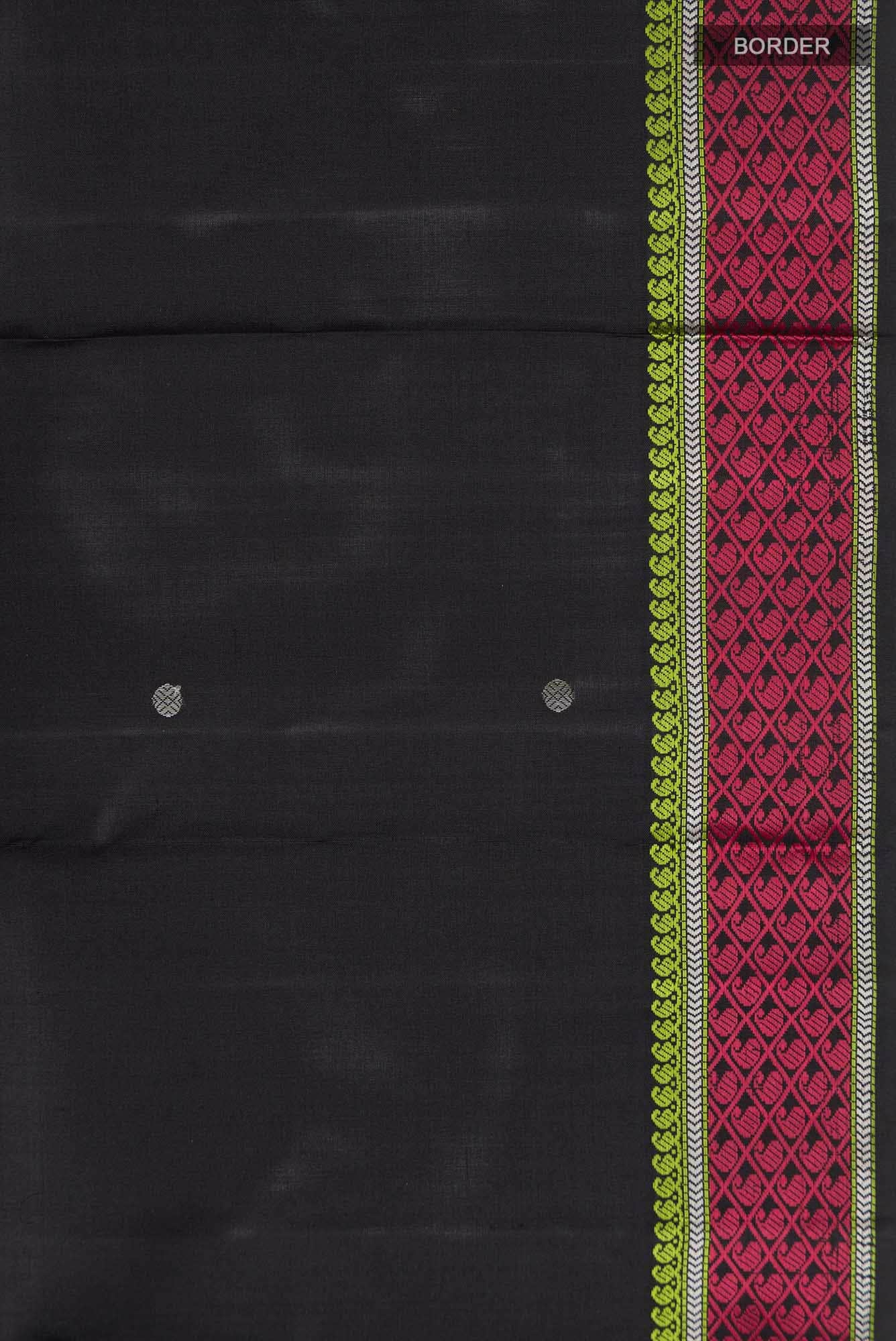 Black Kanchipuram Silk Saree