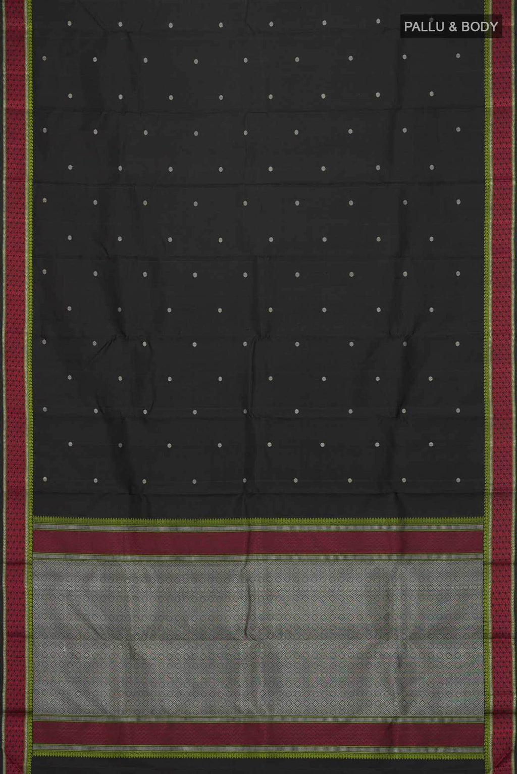Black Kanchipuram Silk Saree