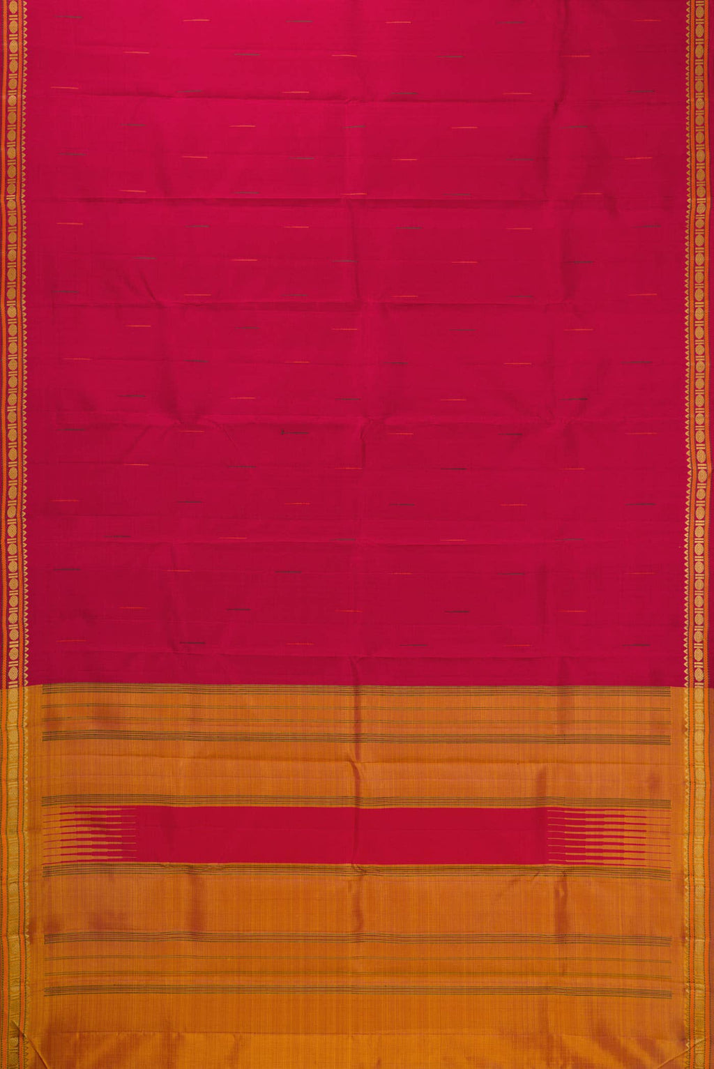 Maroon Dual Tone Kanchipuram Silk Saree
