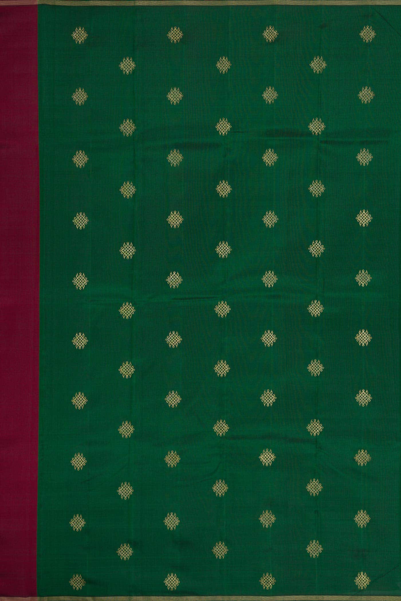 Pure Silk Pure Zari Maroon Dual Tone Kanchipuram Saree