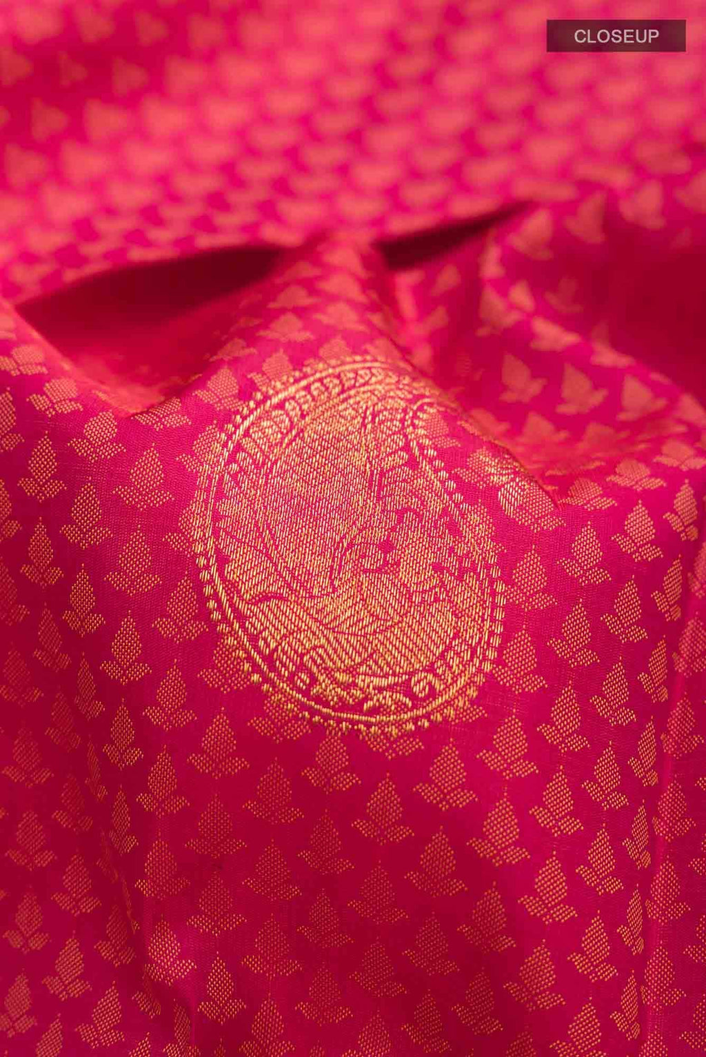 Pink Kanchipuram Silk Saree