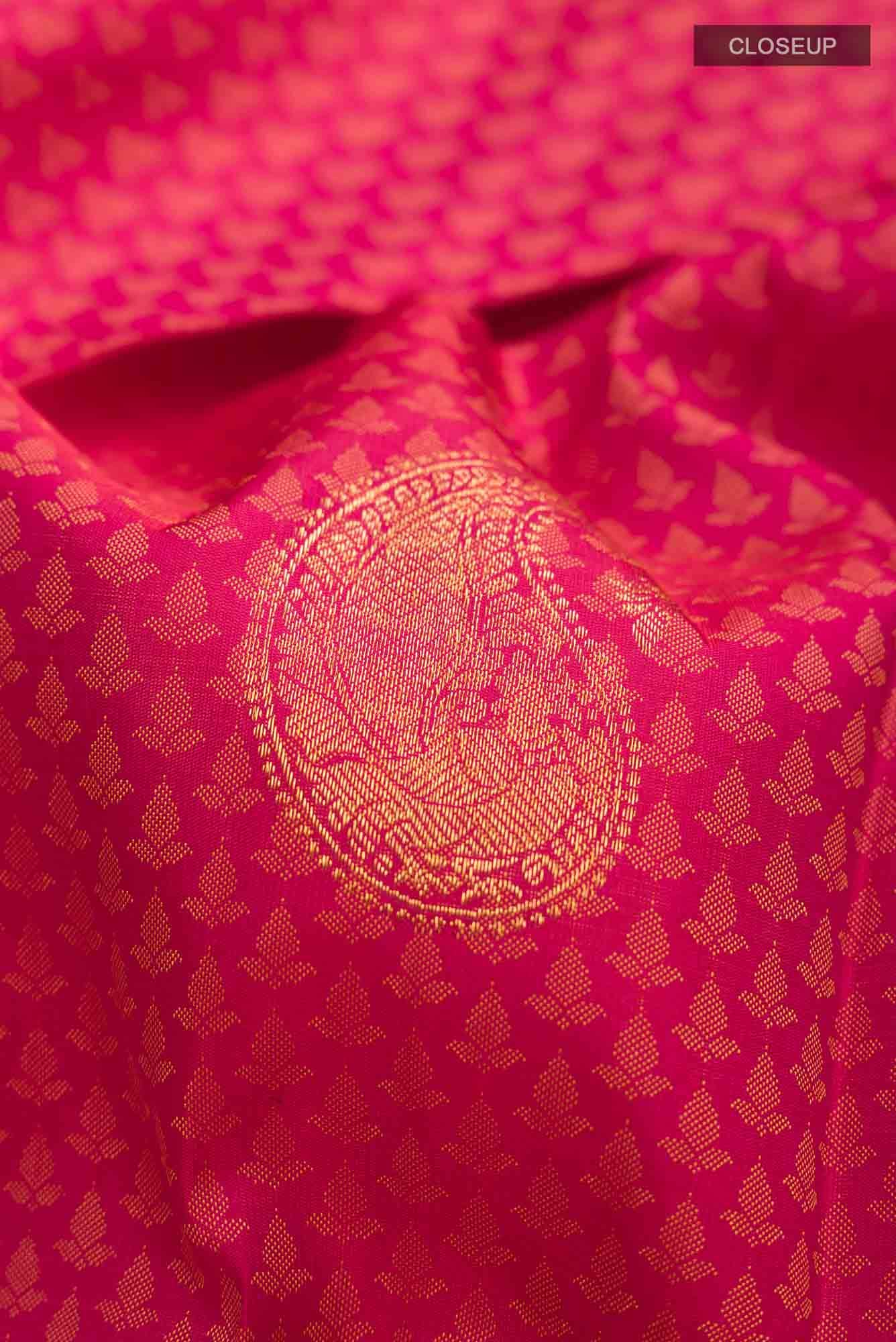 Pink Kanchipuram Silk Saree