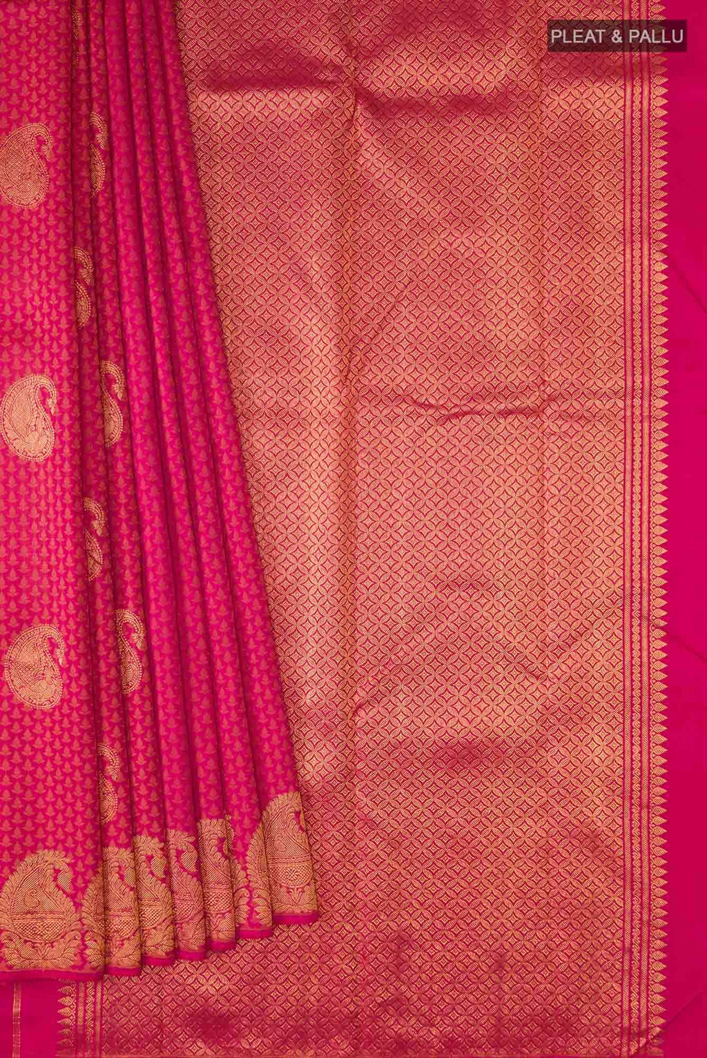 Pink Kanchipuram Silk Saree