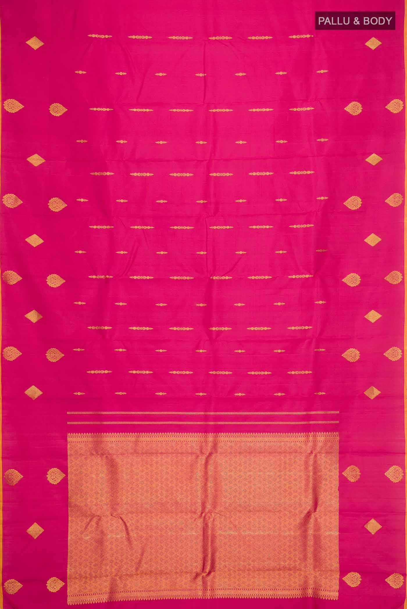 Pink Kanchipuram Silk Saree