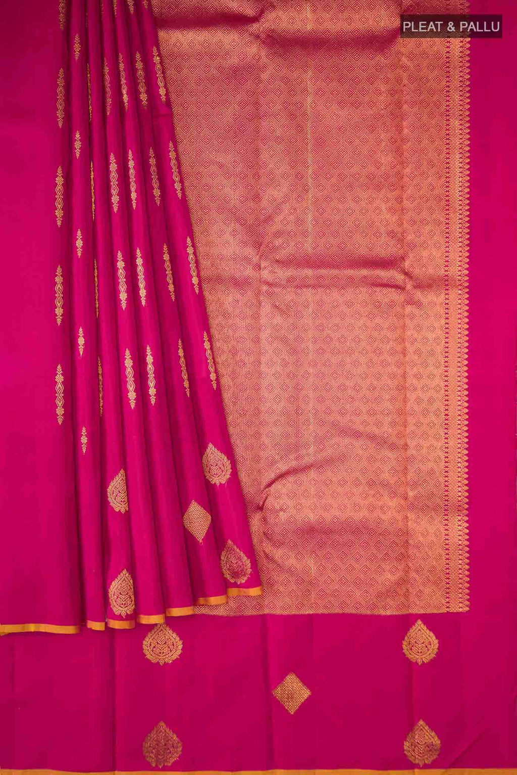Pink Kanchipuram Silk Saree