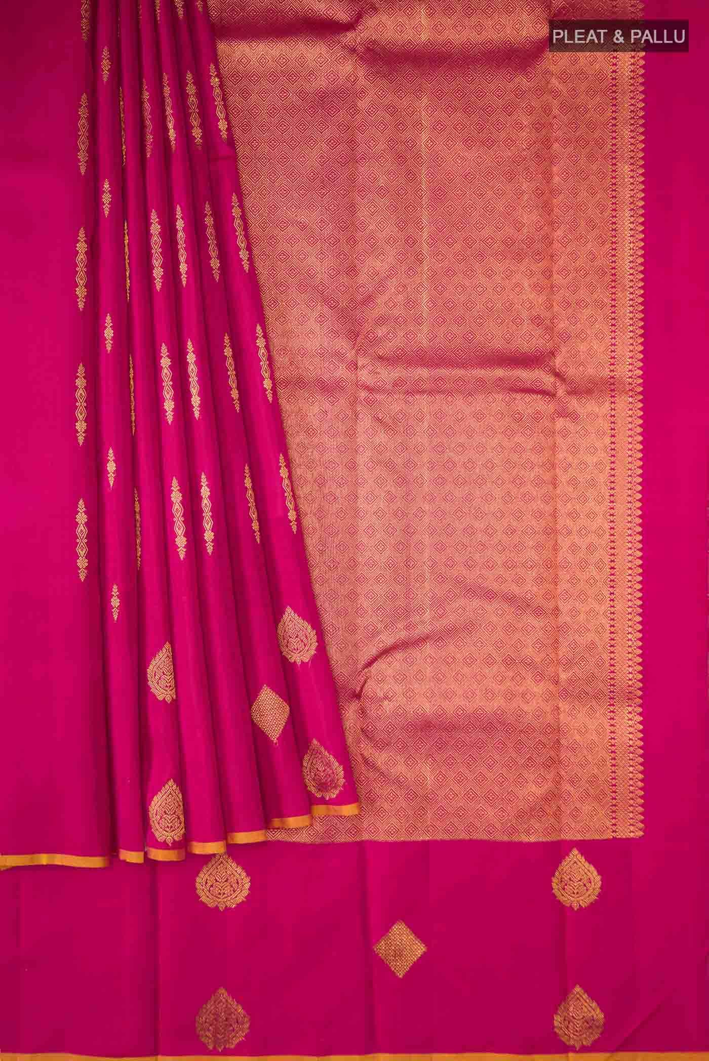 Pink Kanchipuram Silk Saree