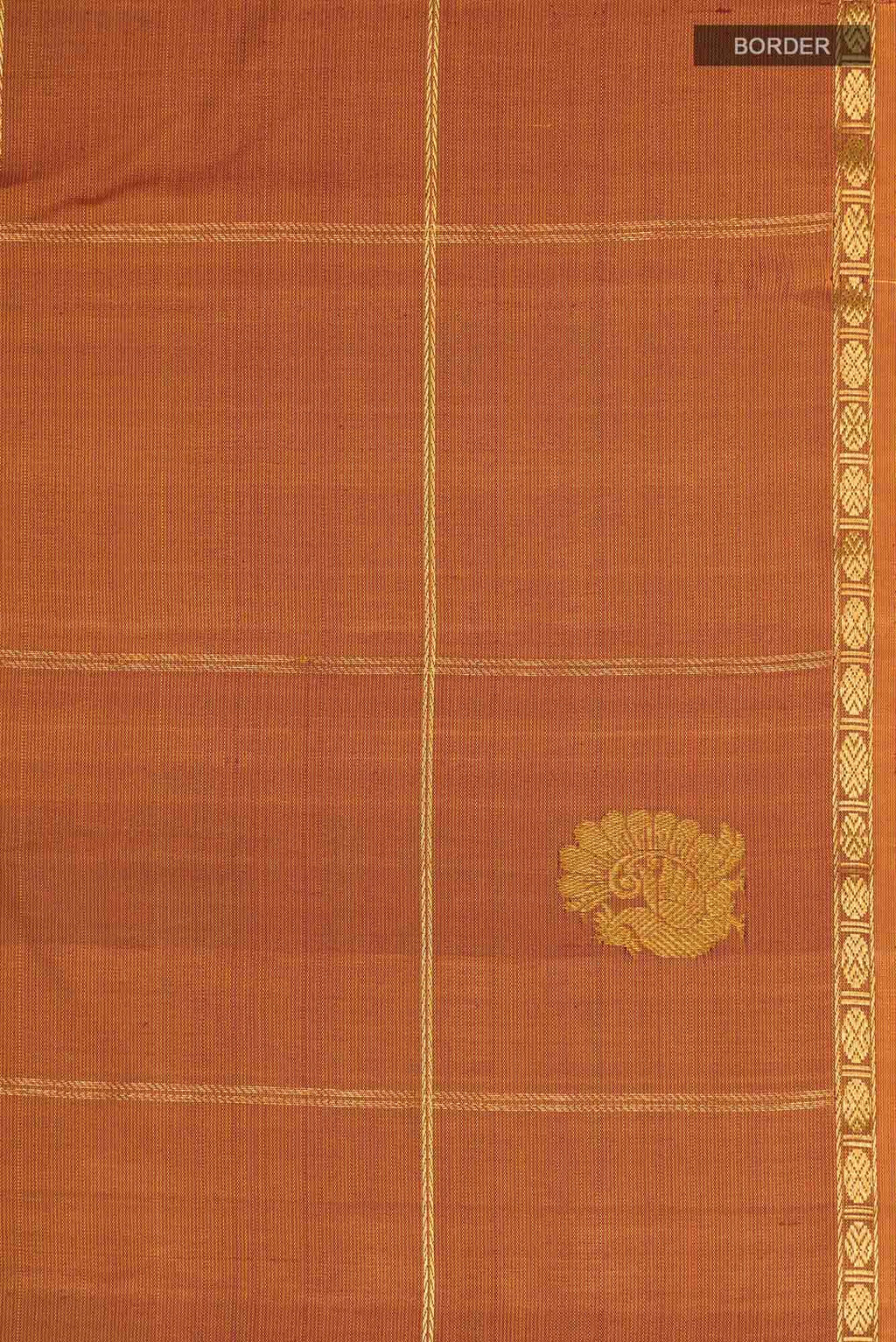 Mustard Kanchipuram Silk Saree