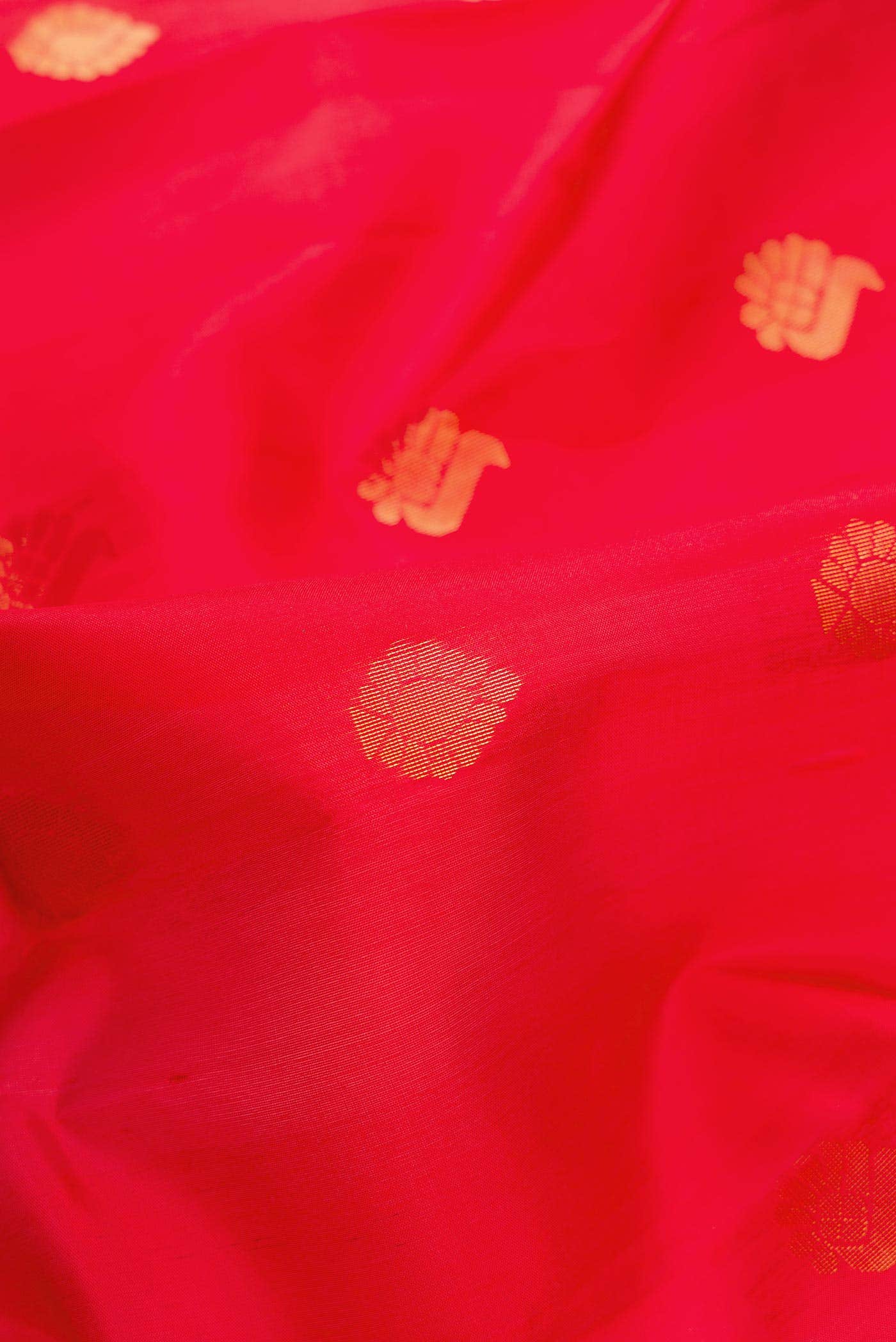 Red Dual Tone Soft Silk Saree