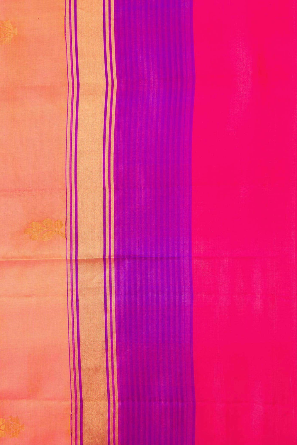 Coral Dual Tone Soft Silk Saree