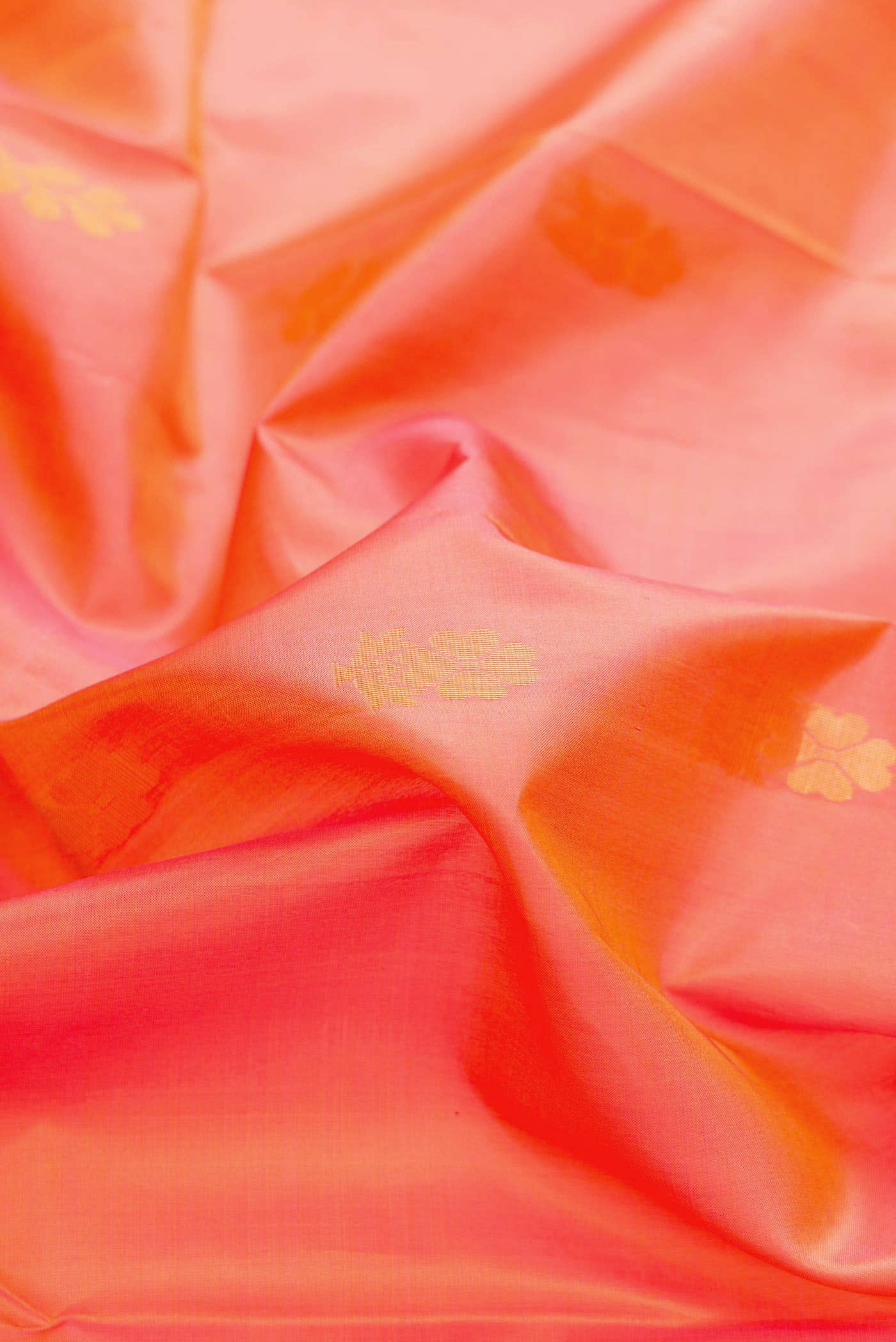 Coral Dual Tone Soft Silk Saree