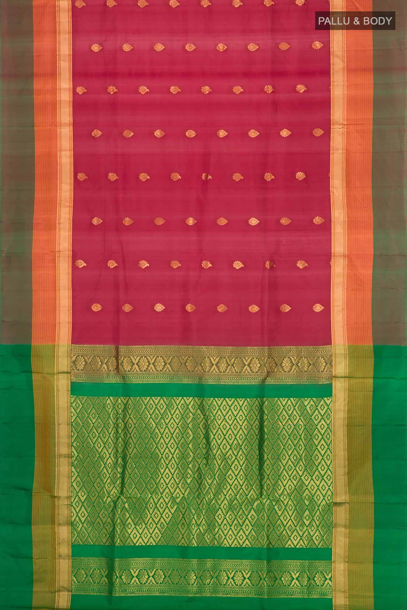 Maroon Soft Silk Saree