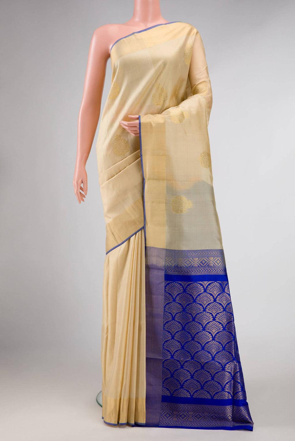 Sandal Dual Tone Soft Silk Saree